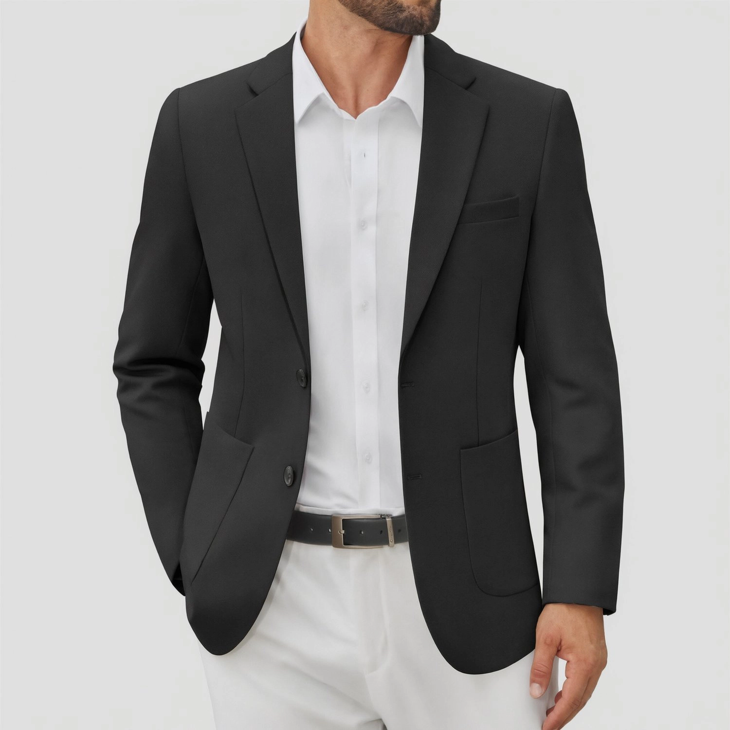 COOFANDY Mens Classic Long Sleeve Blazer Fall Notched Lapel Slim Casual Suit Jacket