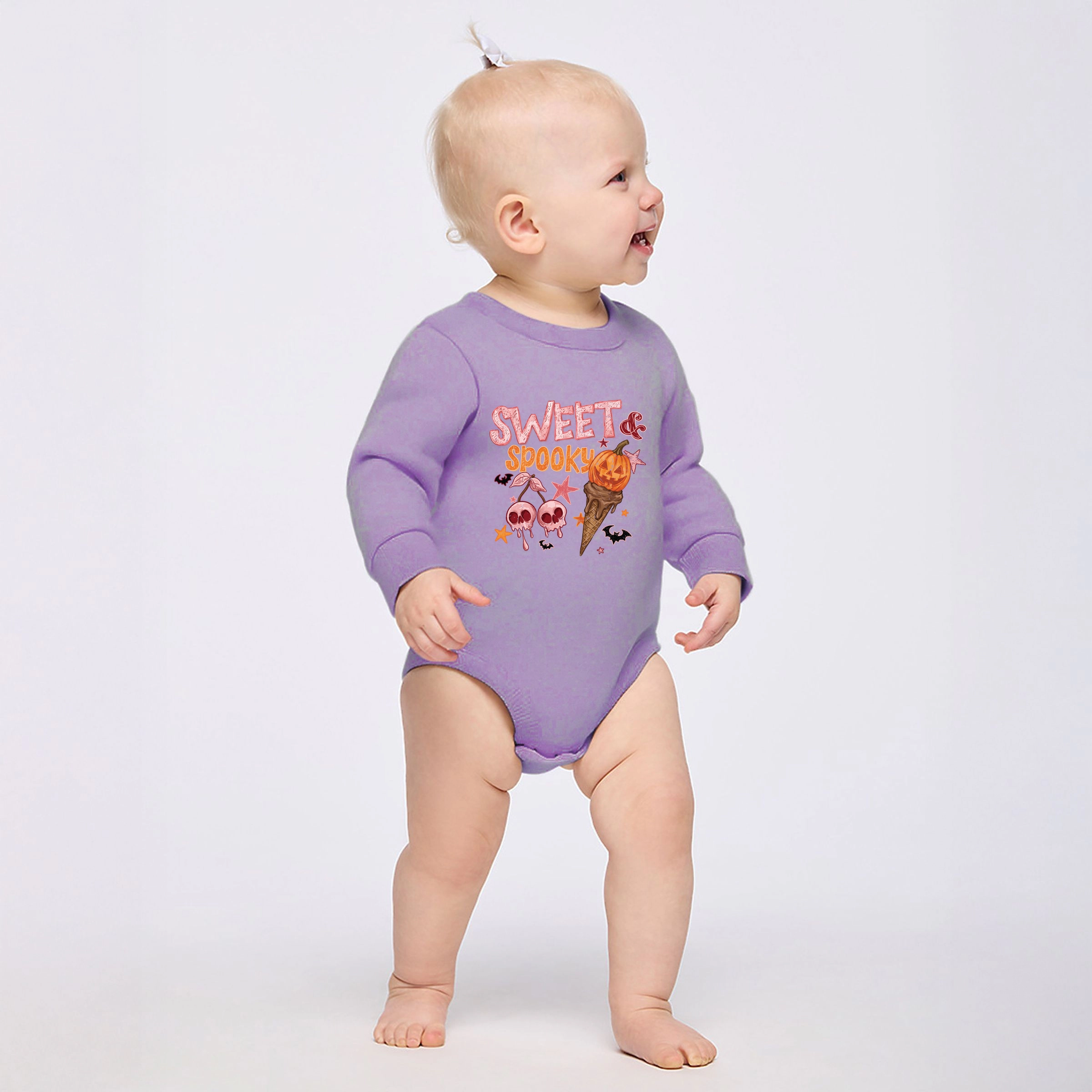 The Juniper Shop - Infant Fleece BodySuit Sweet Spooky