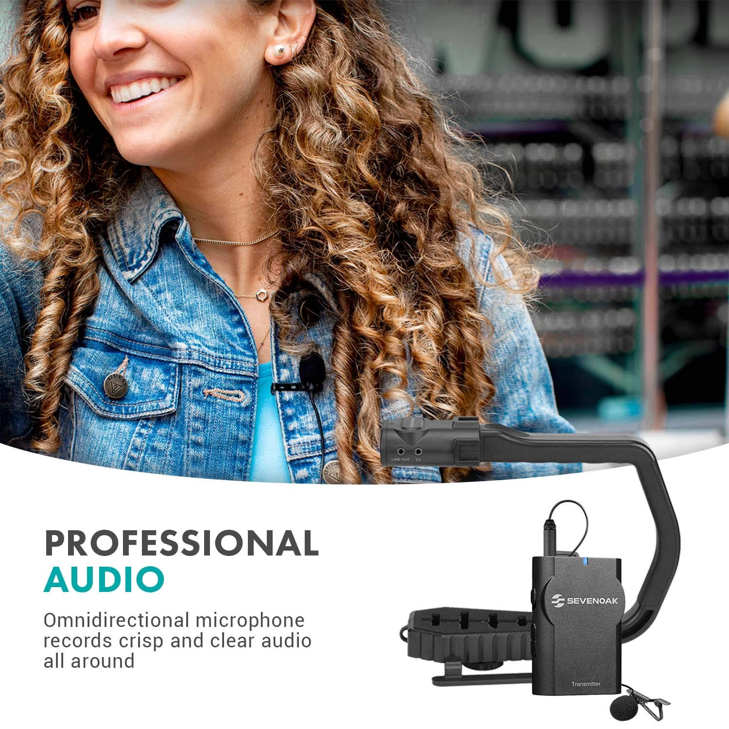 Movo MicRig-W1 Wireless Microphone Filmmaker Handle