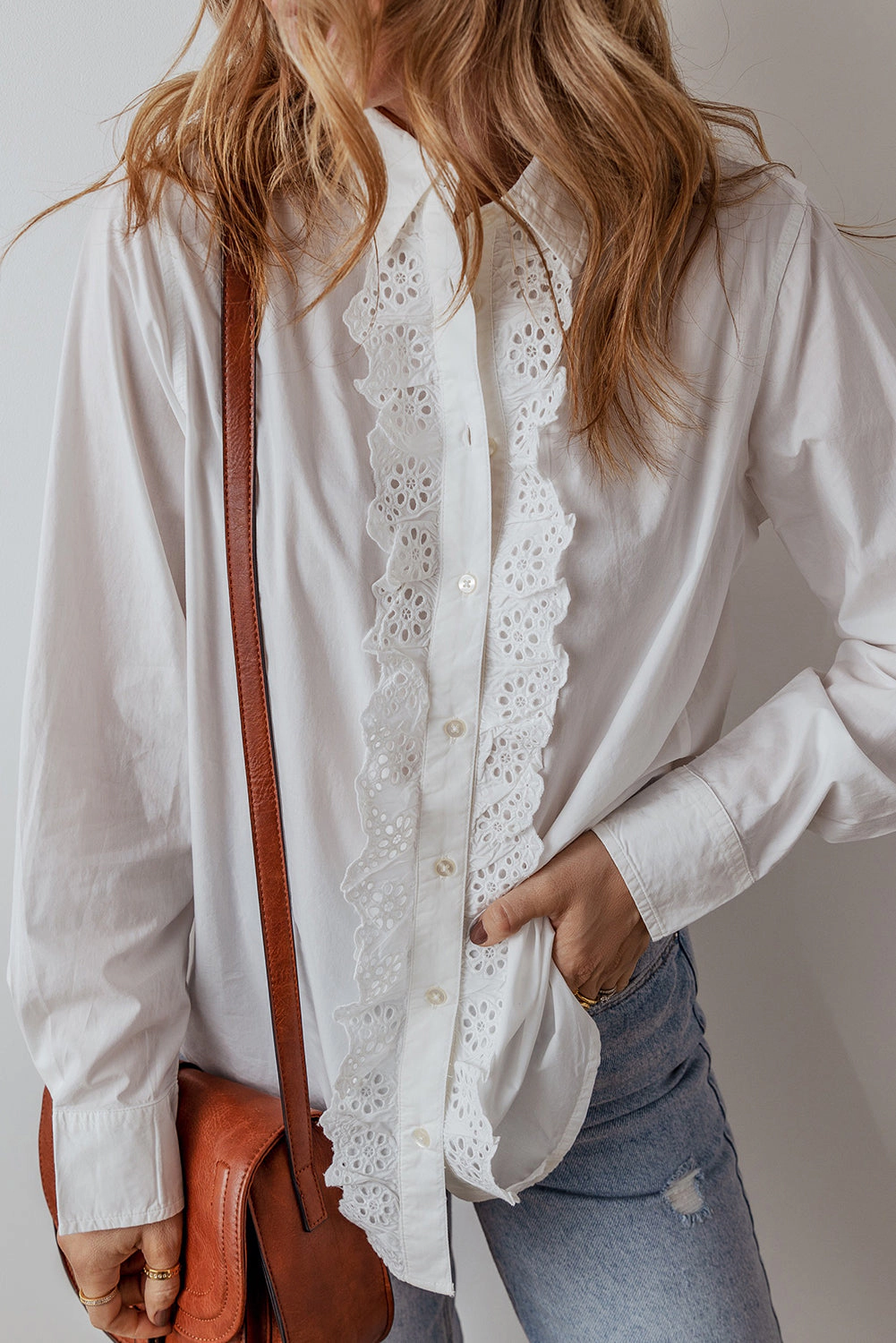 Threaded Pear Women's Zyla Turn Down Collar Shirt
