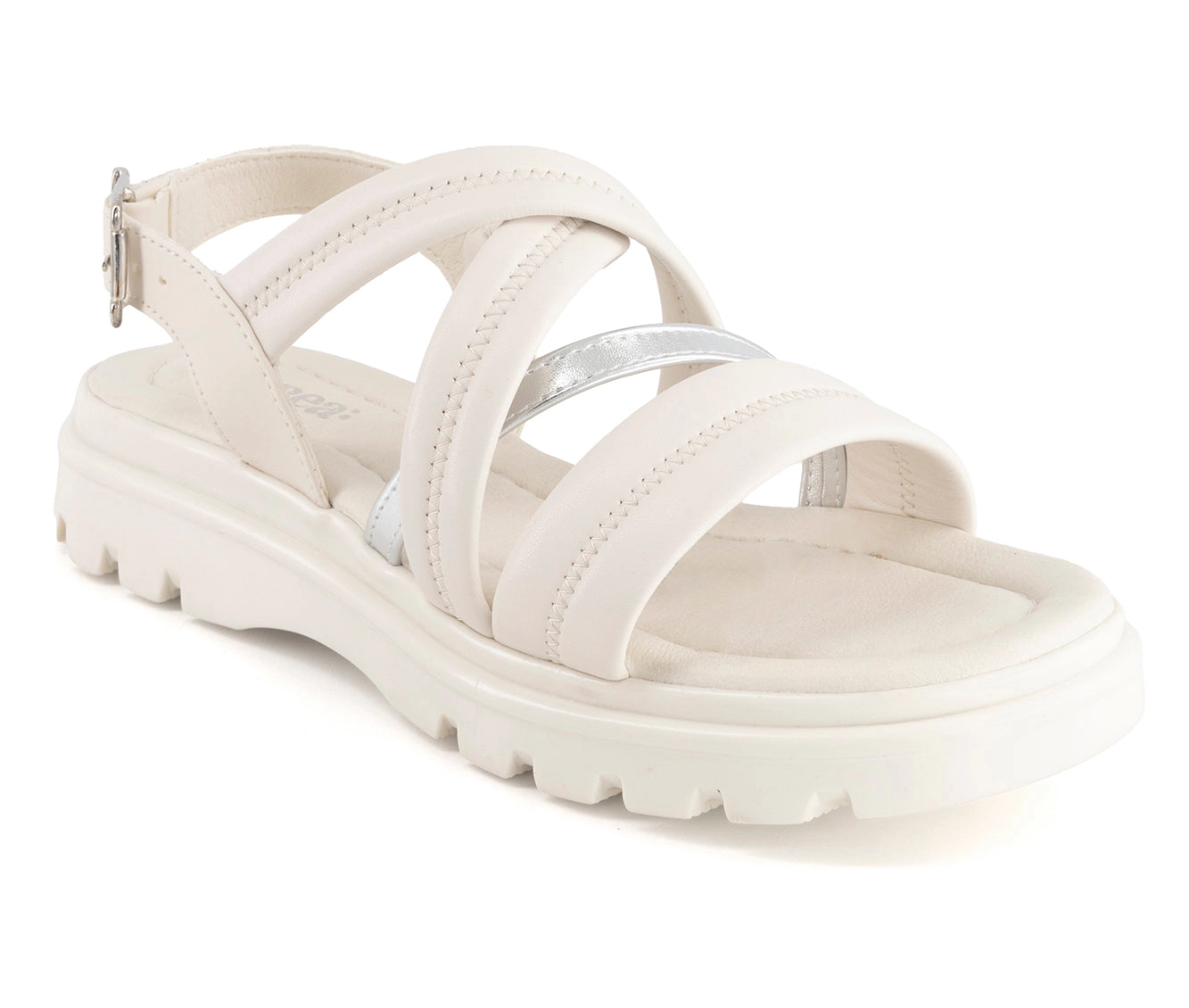 Andrea Womens Slingback Buckle Sandals