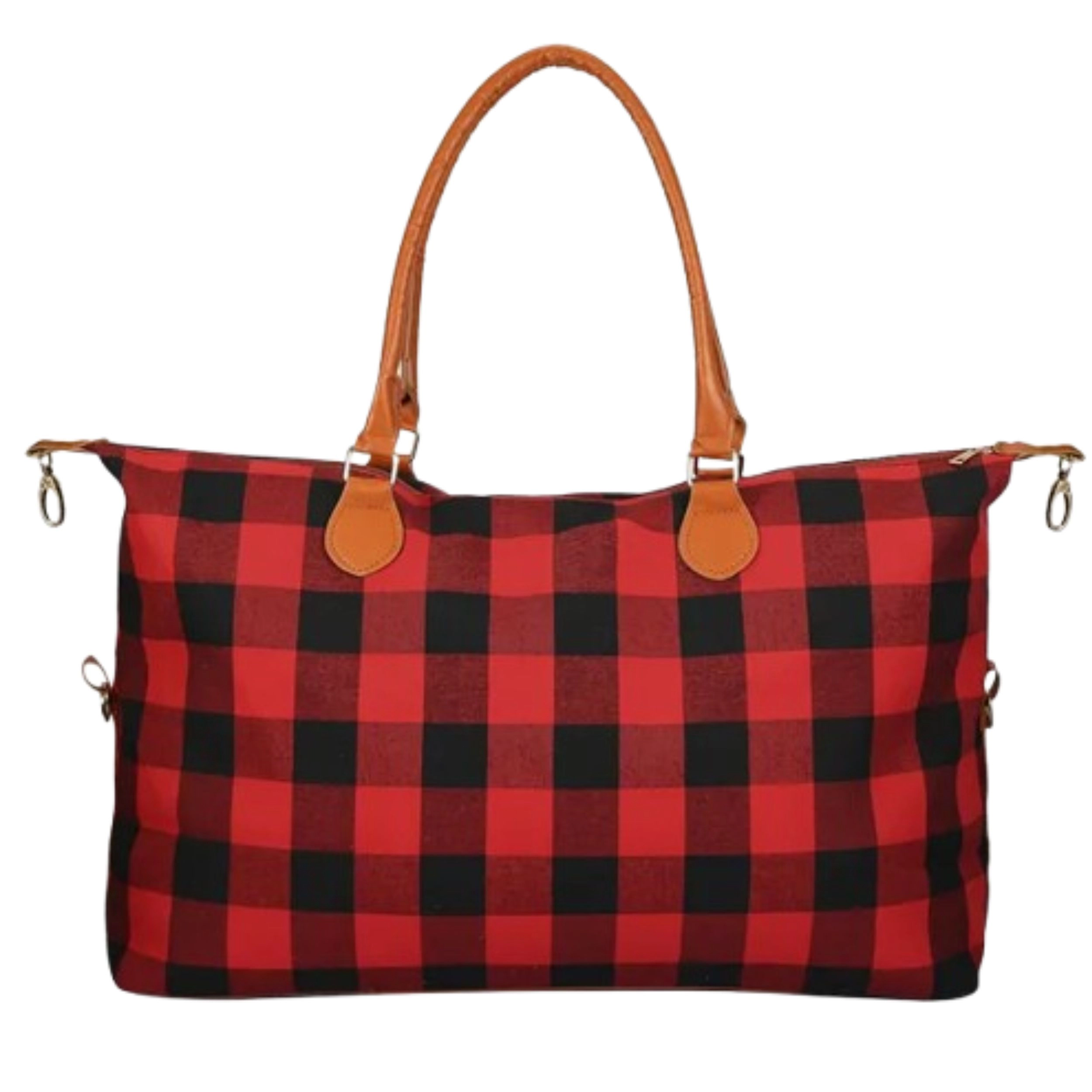 SS Design Womens Travel Duffel Bag Red Weekend Overnight Tote