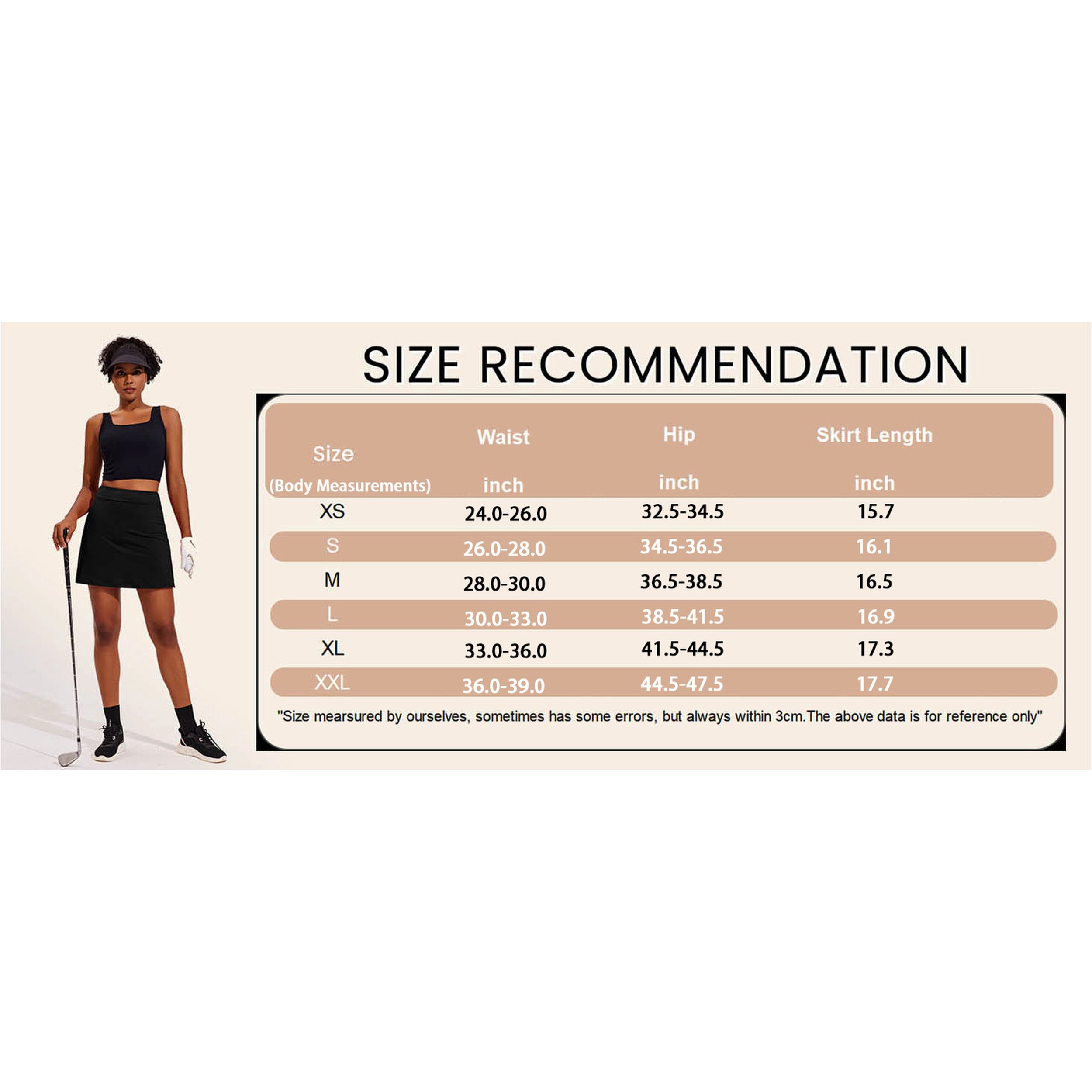 Ekouaer Women's High Waist Floral Print Golf Skirt with Side Slit