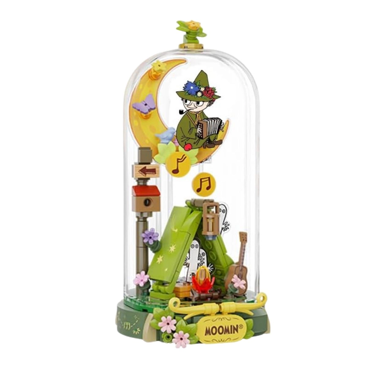 Pantasy Moomin Snufkin's Concert #87203 Building Block Set - 221-Piece Wonderland Series