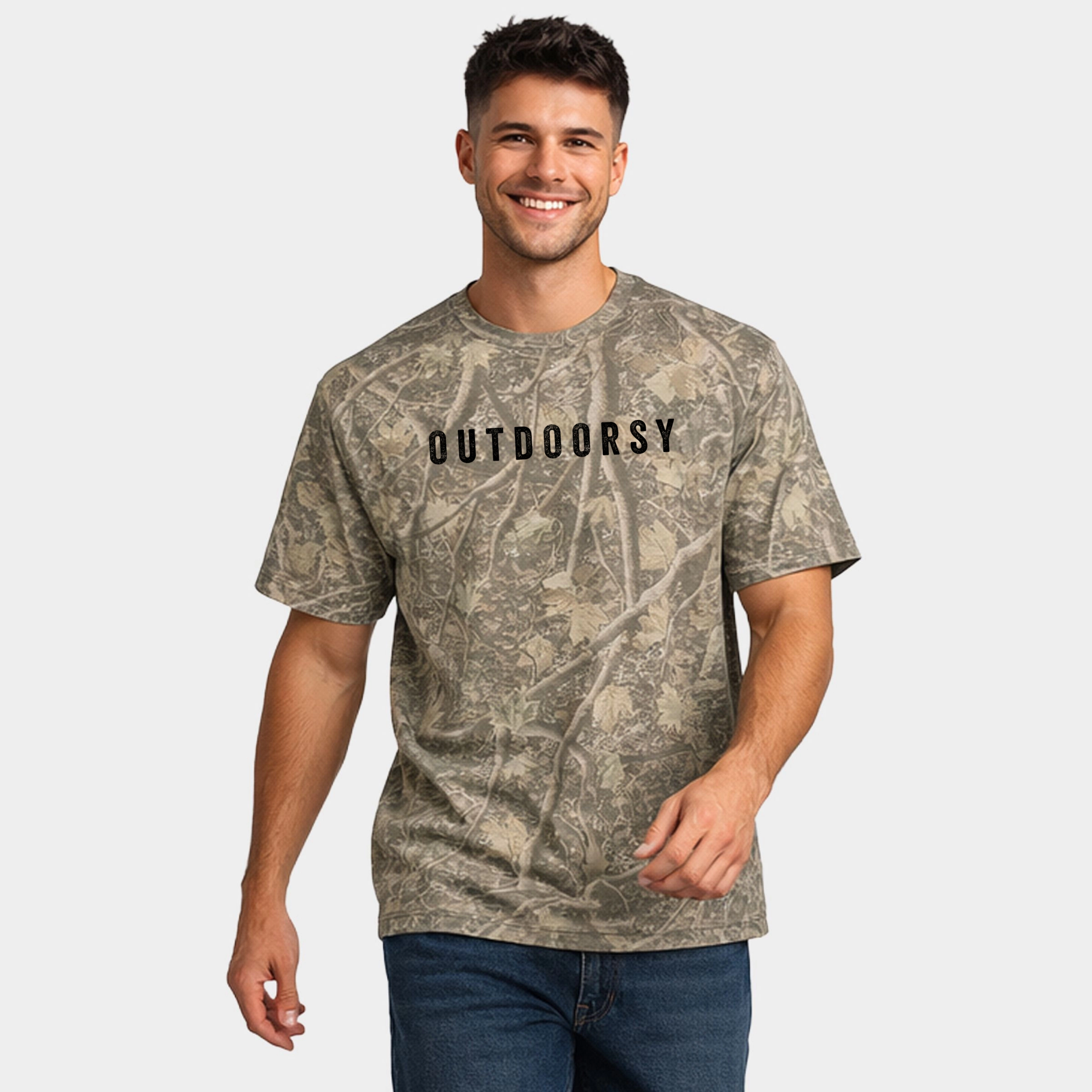 Simply Sage Market - Men's Heavyweight Camo Tee Outdoorsy