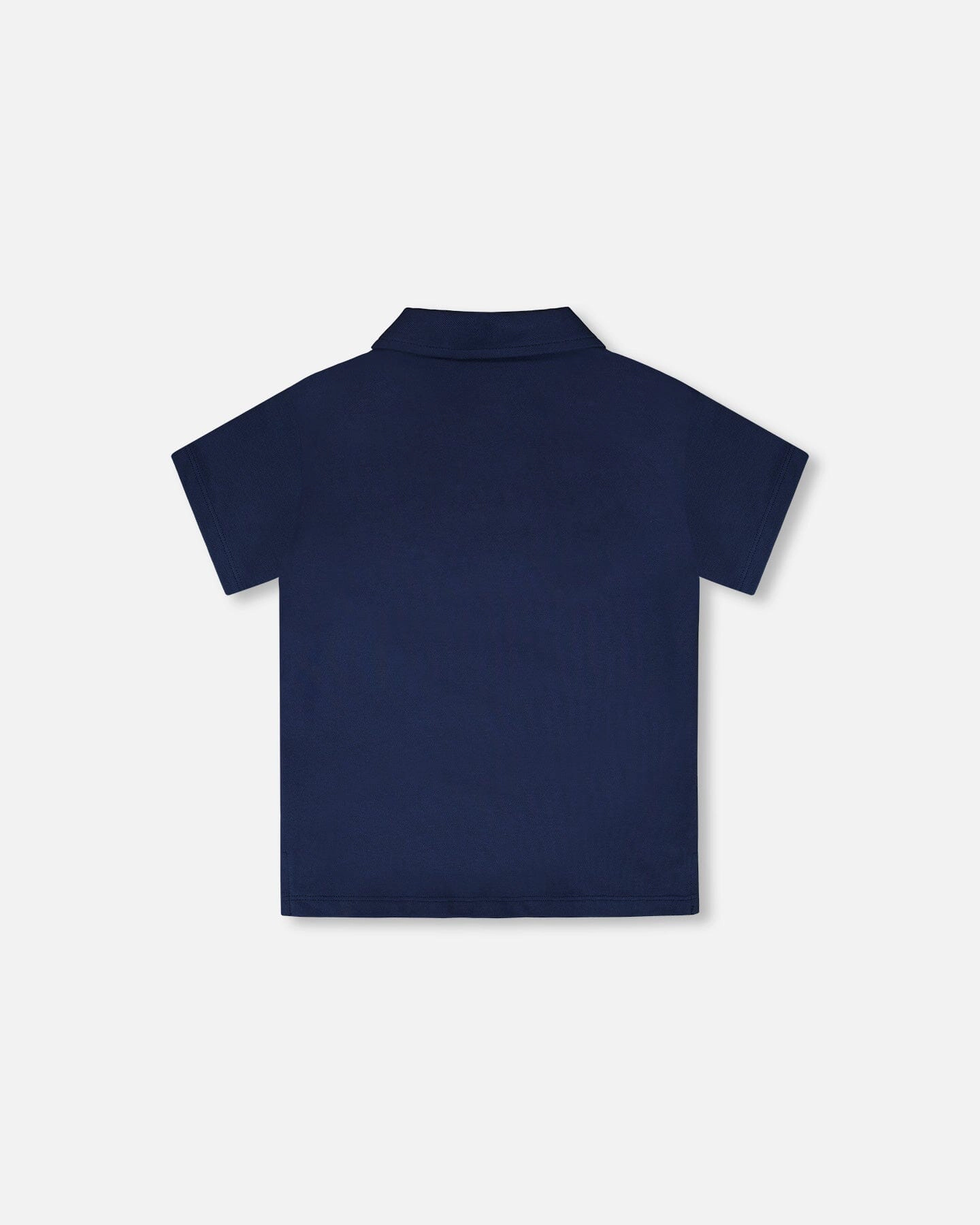 Deux par Boys Classic Button Placket Short Sleeve Polo T-Shirt