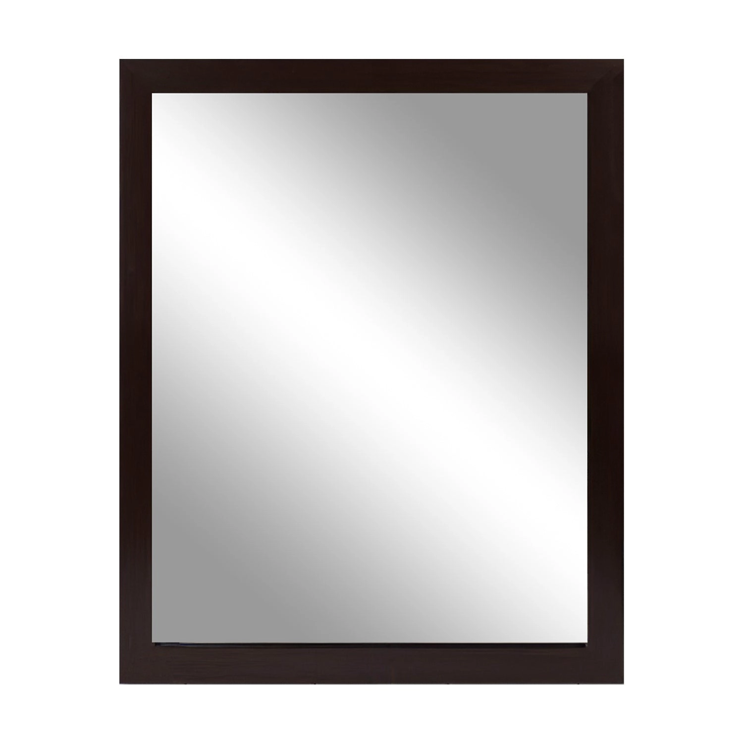 GBruno Wood-Like Frame 40 Cm Rectangle Wall Mirror