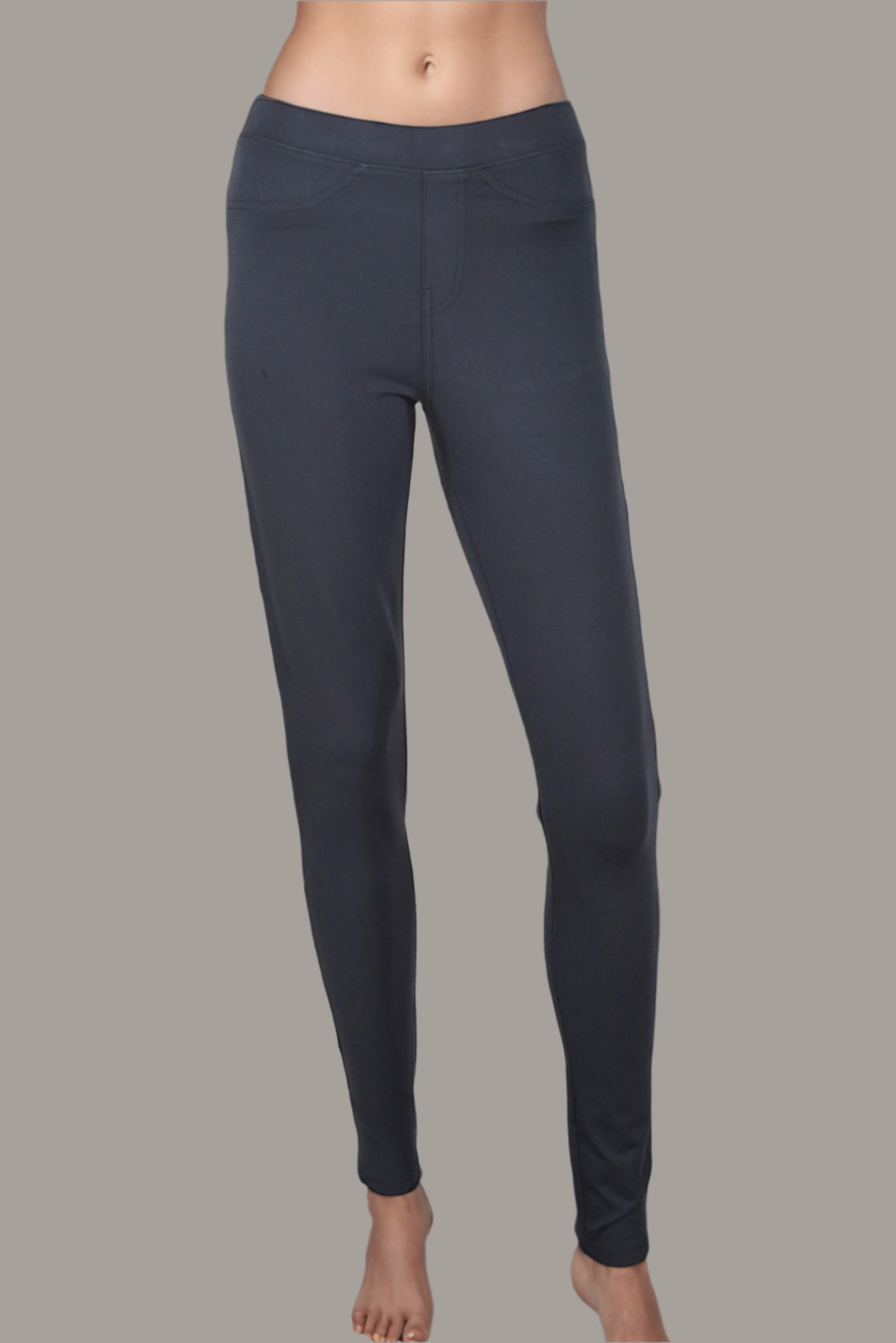DressAtR Women's Gray Stretch Skinny Fit Trouser