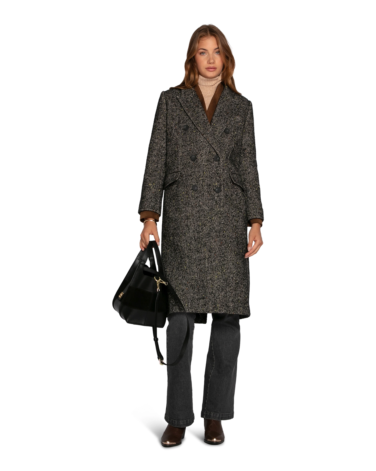 Belle & Bloom Wherever I Go Tweed Coat