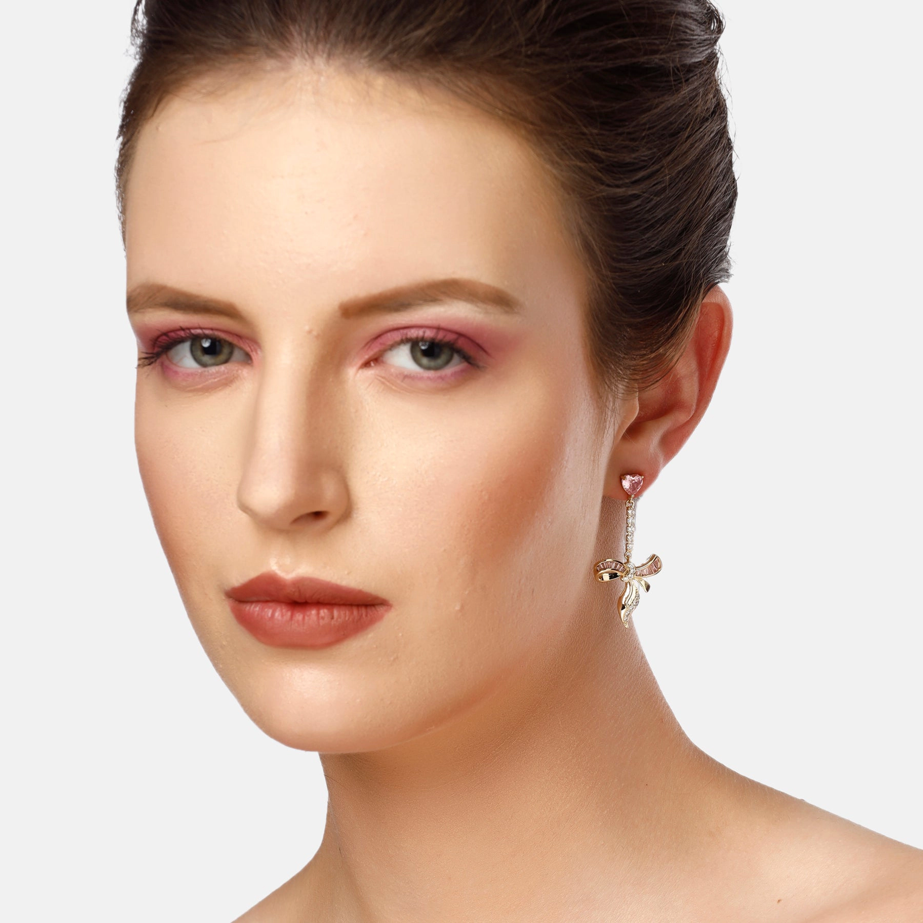 AGP PARIS Womens Diva Elegant Bow Drop Earrings