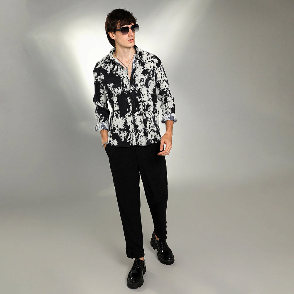 Splash-Pleat Shirt