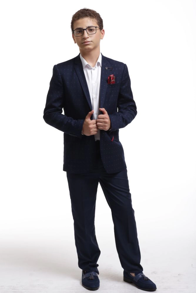 Elie Balleh Boys Slim Fit Classic Plus Sports Coat