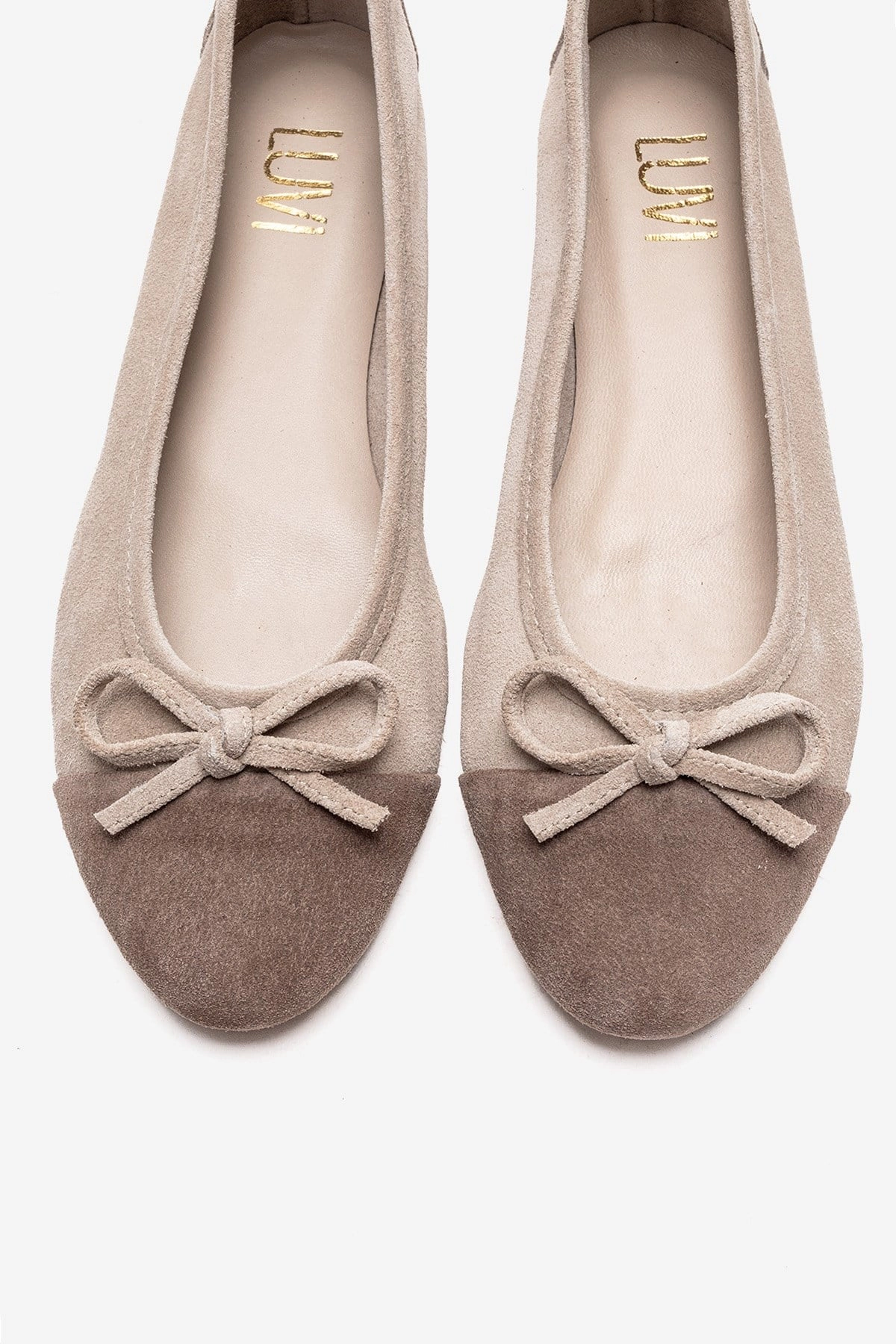 Forever & Always Womens Boleo Leather Ballet Flats