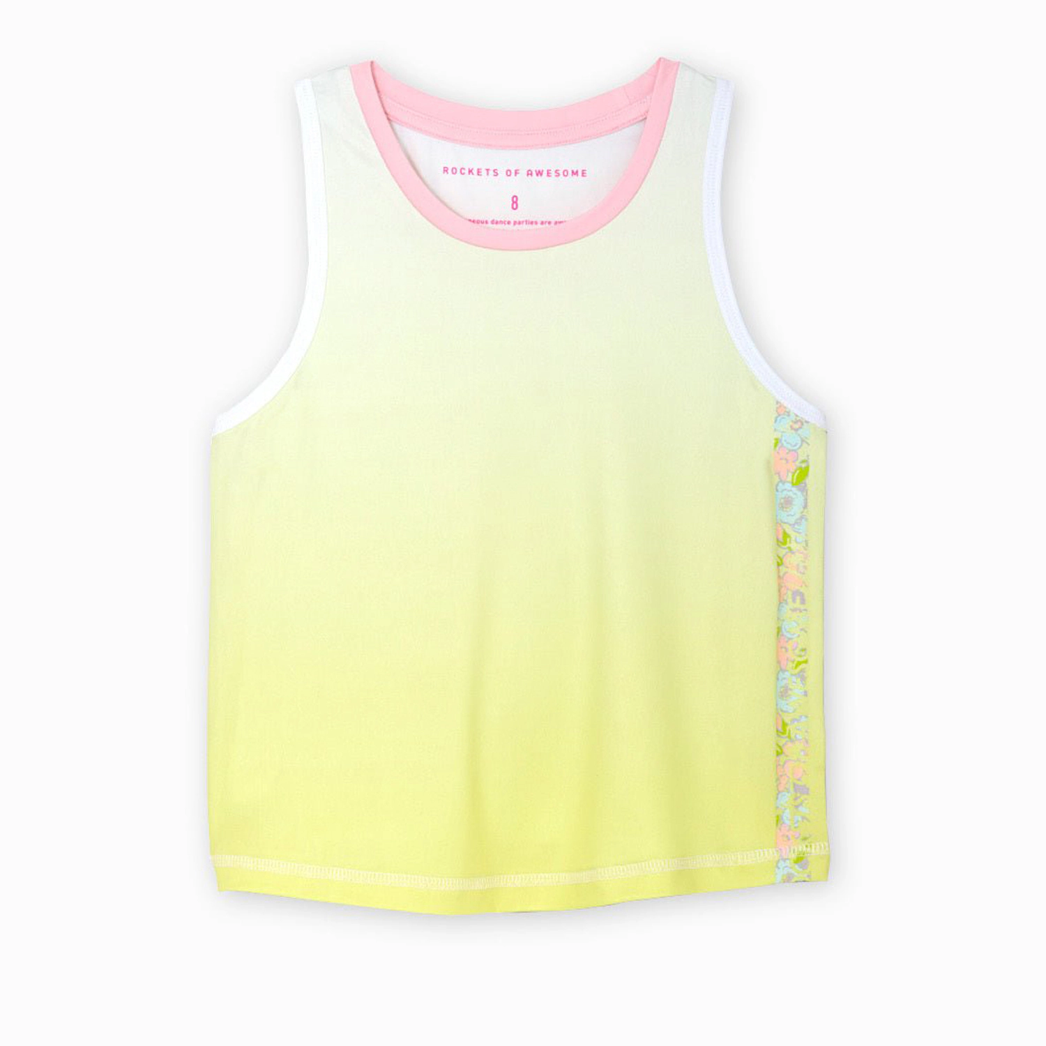 Rockets of Awesome Floral Active Tank for Girls