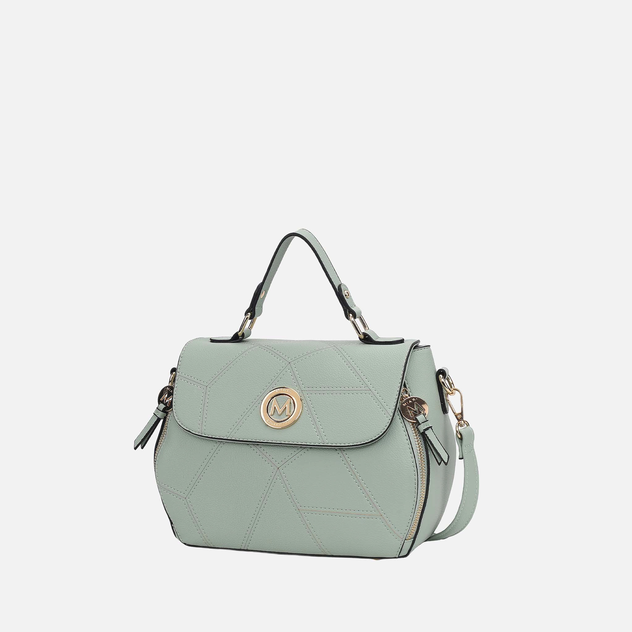 MKF Collection Clementine Satchel Women’s Vegan Leather Handbag Seafoam