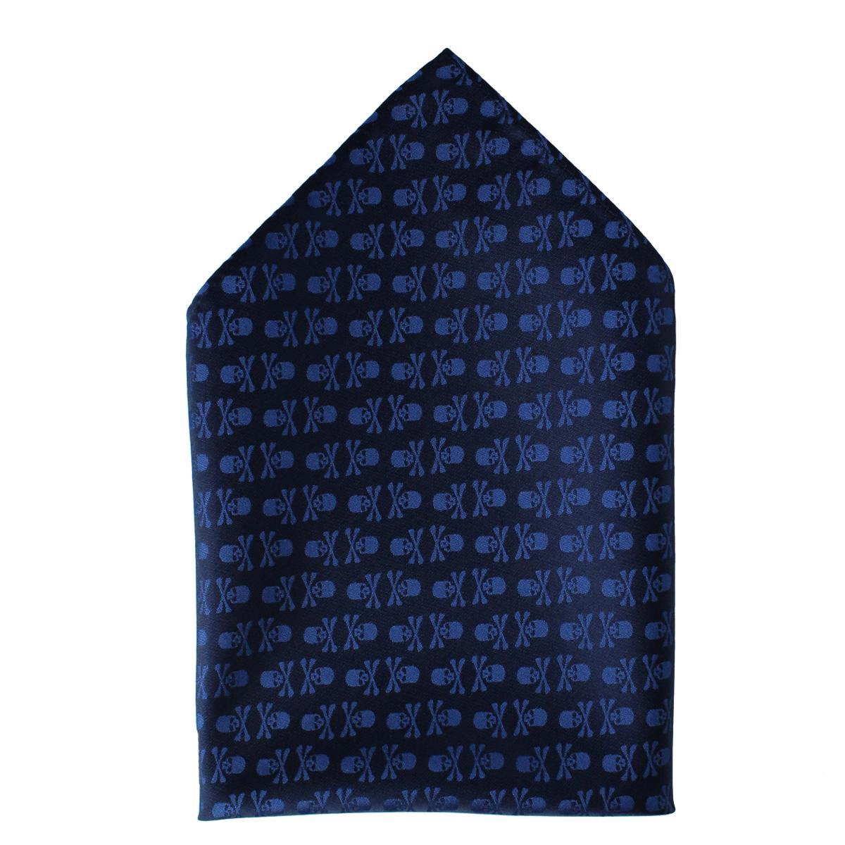 Ascentix Pirate Skull and Crossbones Pocket Square