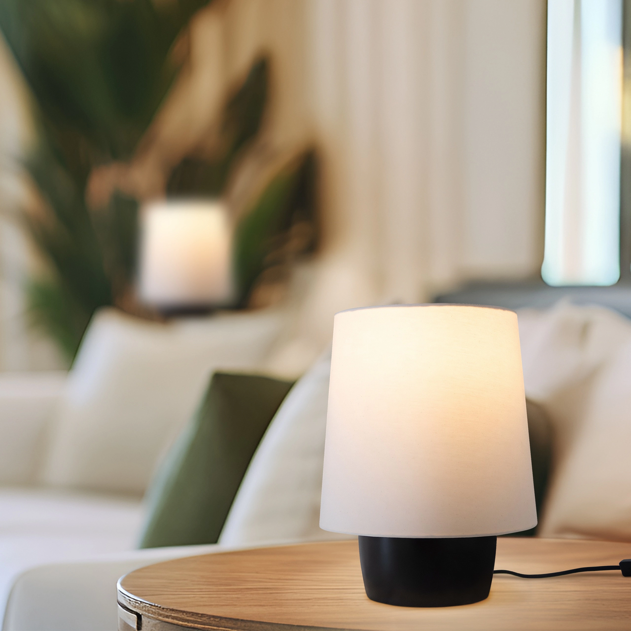 Brightech Dan Ceramic Drum Desk Lamp