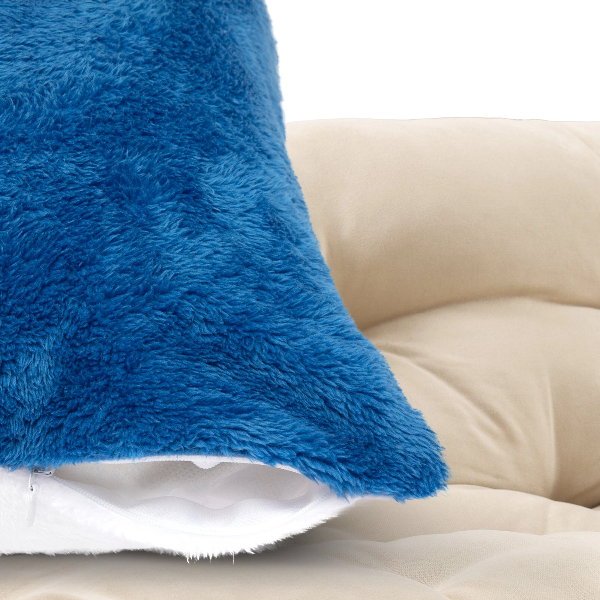 Cheer Collection Microsherpa Velvet Throw Pillow Ultra Soft 12x20 2 Pack