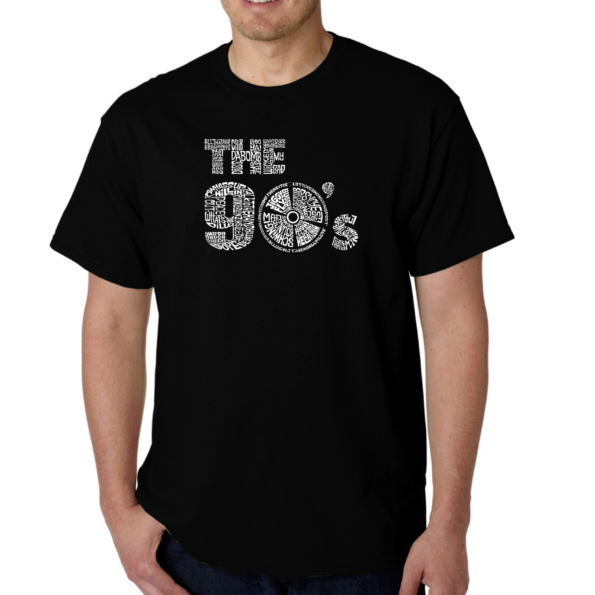 LA Pop Art Men's 90s Word T-Shirt
