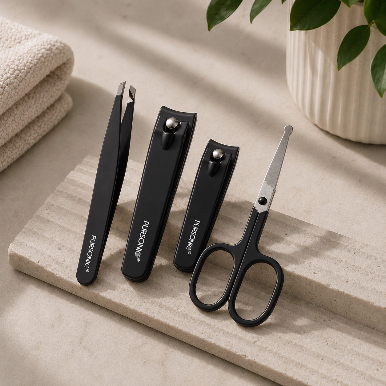 Pursonic Unisex Salon Quality Manicure & Pedicure Tool Kit