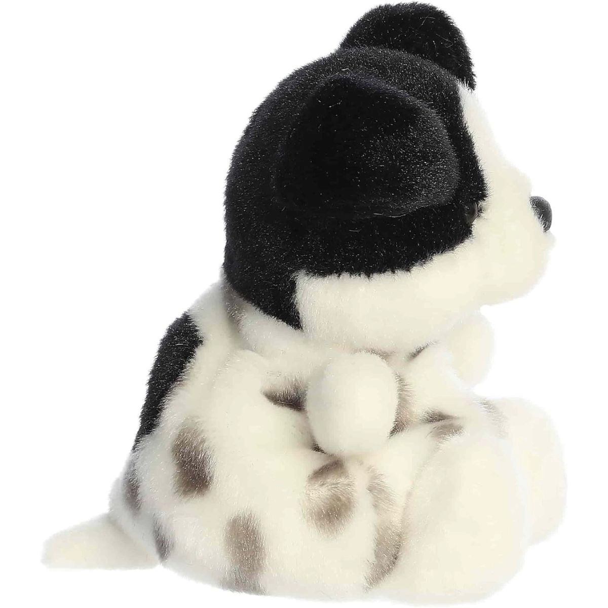 Aurora Palm Pals Snorkels Black and White Dog 5-Inch Stuffed Animal Plush