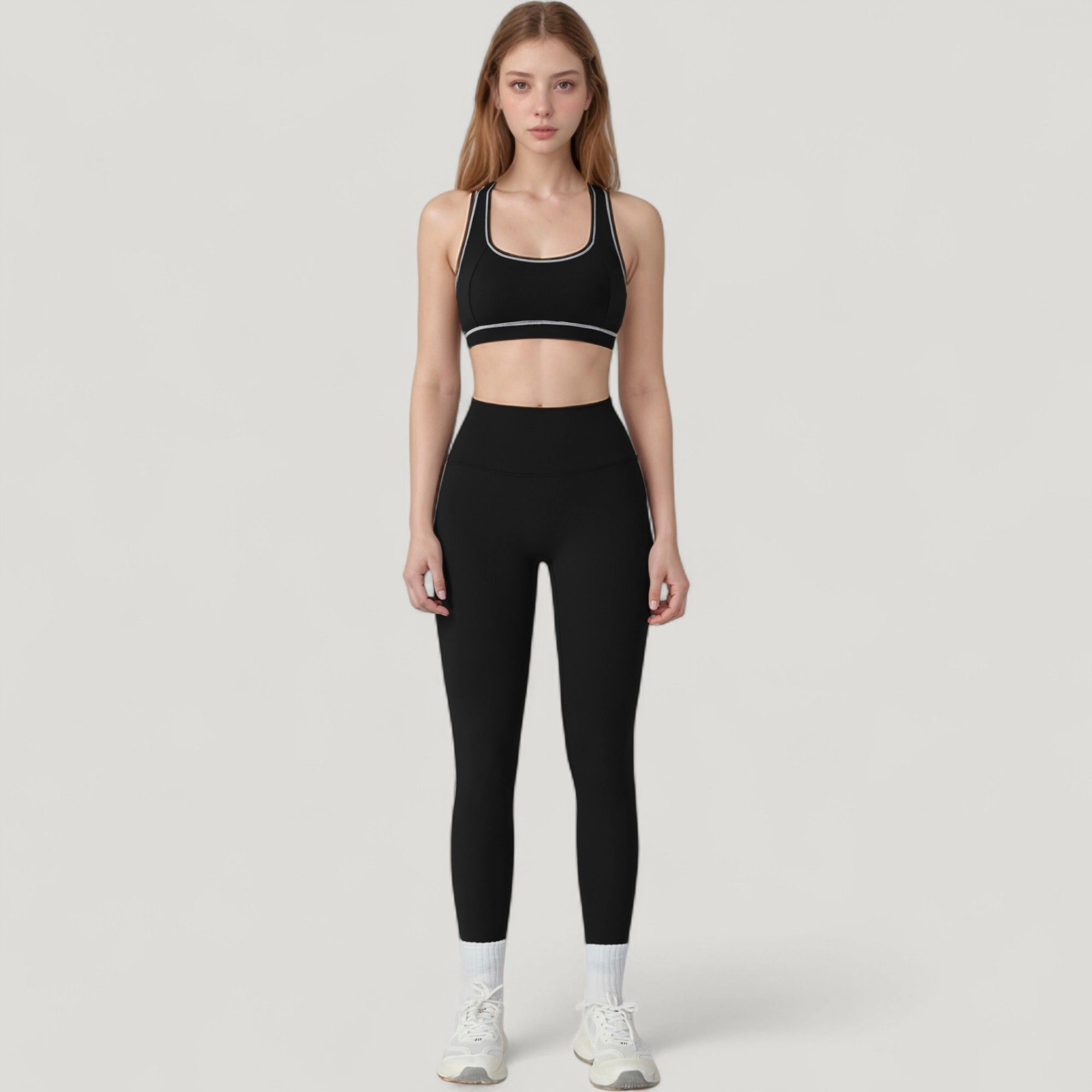 Anna-Kaci Active Women's Contoured Seam Activewear Leggings with Stretch Fit and Full Length