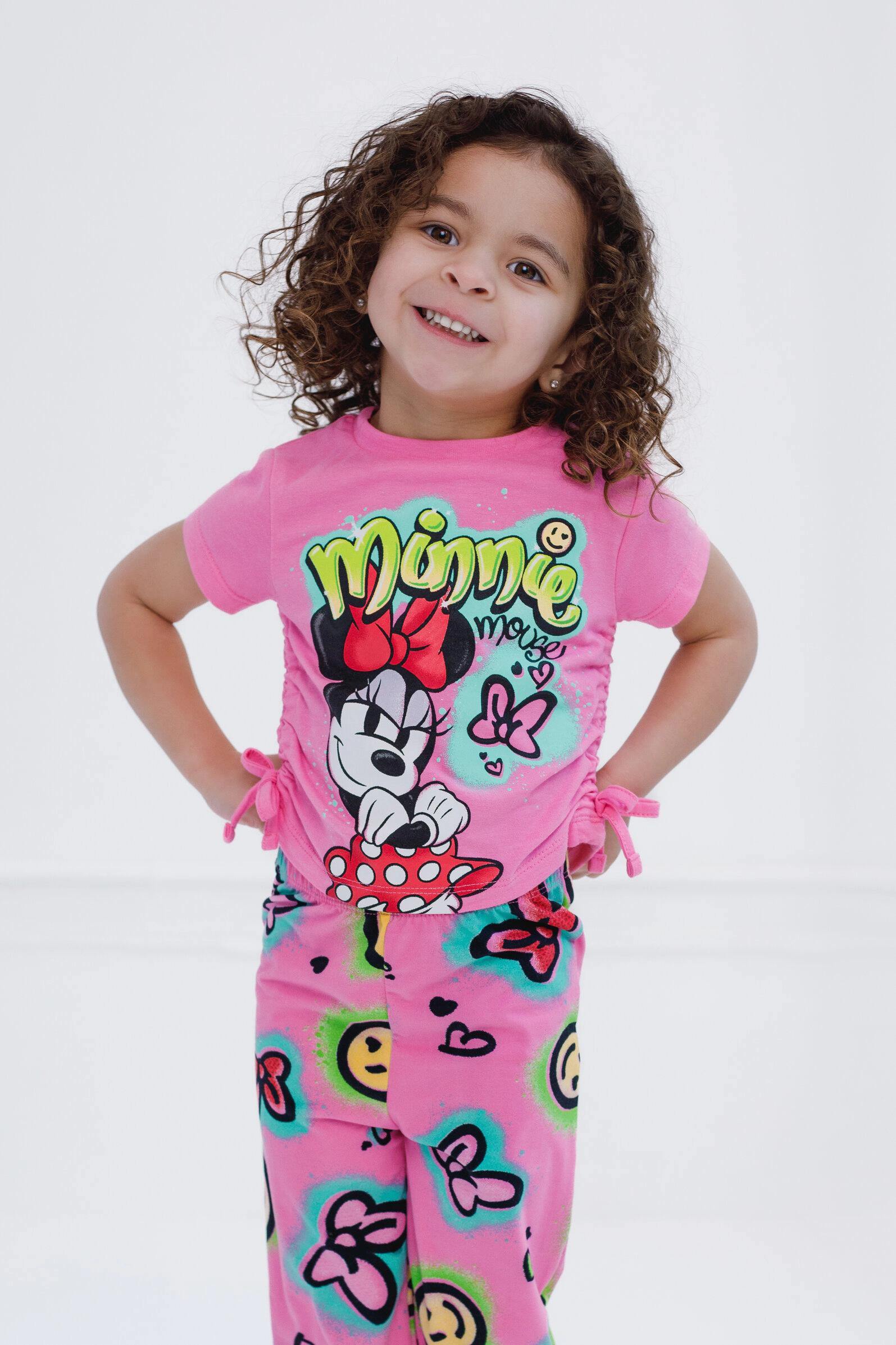 Disney Minnie Mouse Girls' 2-Piece T-Shirt and Flare Pants Set