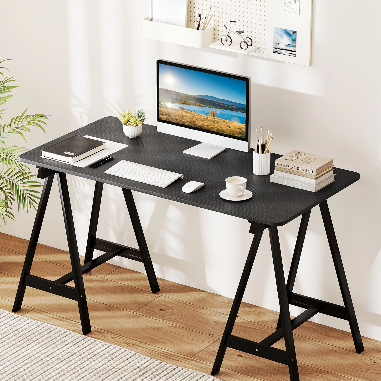 SUGIFT 48 x 24 in Engineered Wood Universal Standing Desk Replacement Tabletop