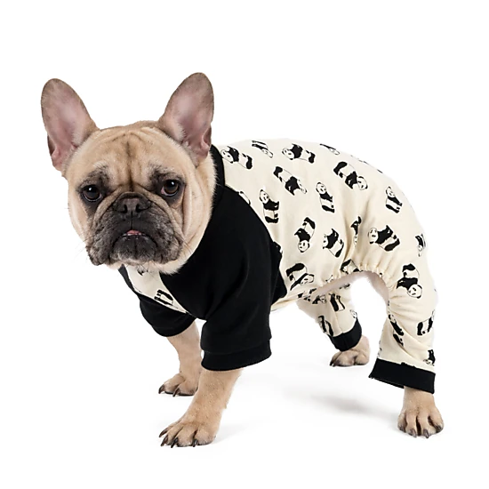Leveret Dog Cotton Animal & Nature Print Pajamas