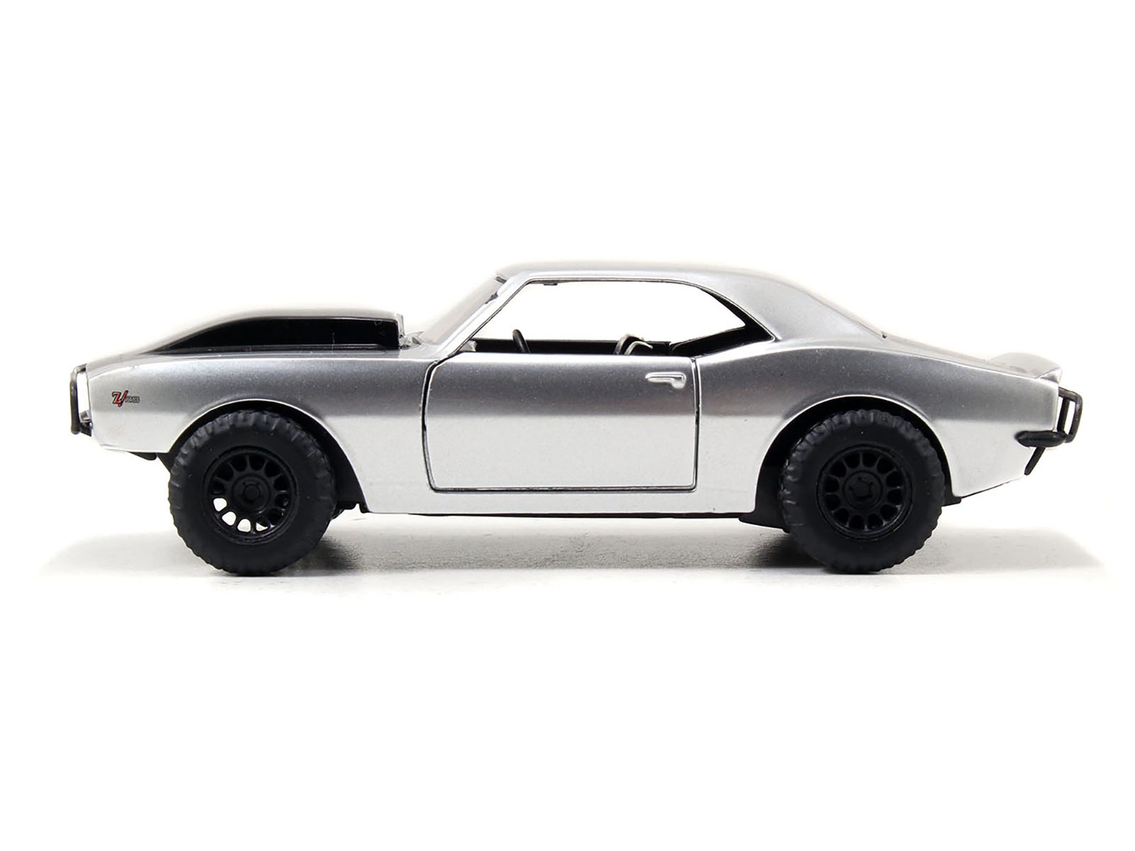 Jada Roman's Chevrolet Camaro Z/28 Silver with Black Stripes "Fast & Furious 7" (2015) Movie 1/32 Diecast