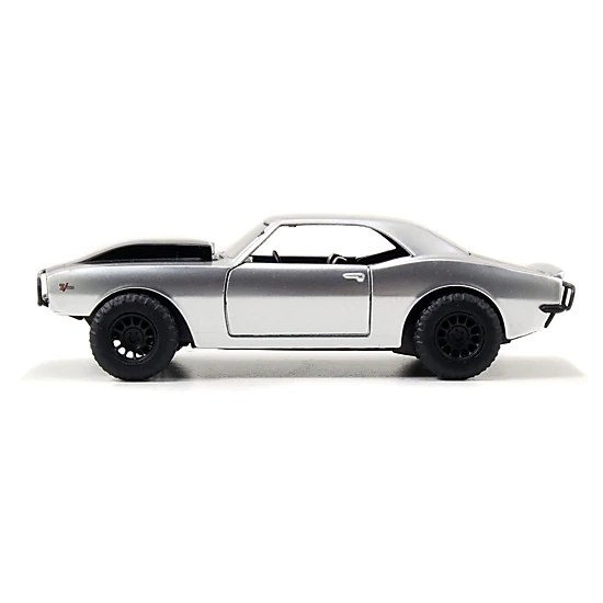 Jada Collectible Roman'S Chevrolet Camaro Z/28 Silver With Black Stripes "Fast & Furious 7" (2015) Movie 1/32 Diecast