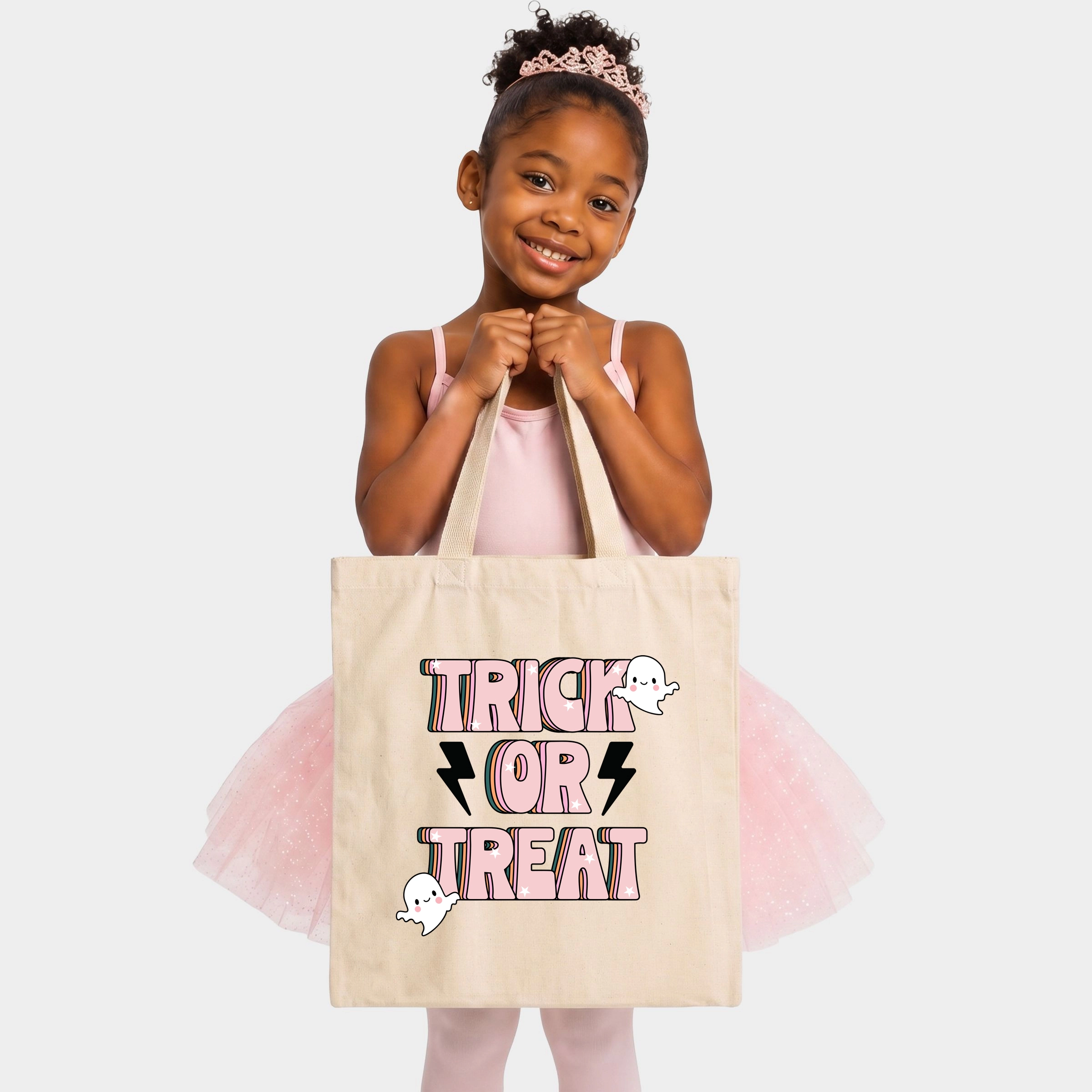 Simply Sage Market - Canvas Tote - Trick Or Treat Lightning Bolt