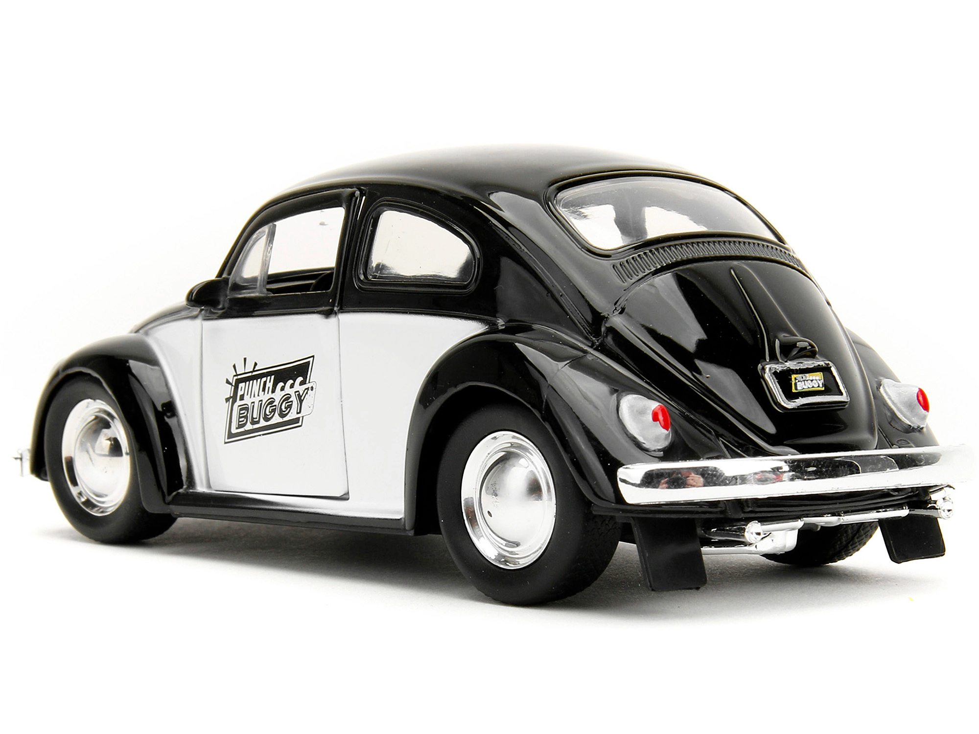 Jada Collectible 1959 Volkswagen Beetle "Punch Buggy" Black And White Boxing Gloves Accessory Series