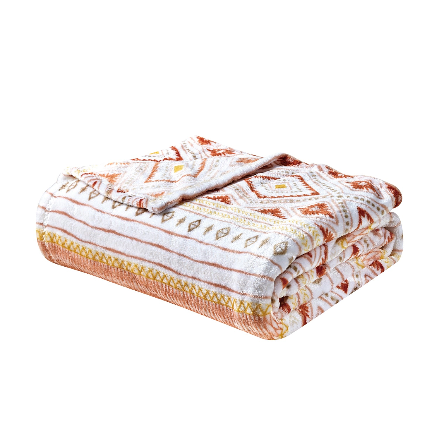 Plazatex Nayati Micro Plush 100% Polyester Soft Cozy Lightweight Throw Blanket 50" x 60" Nayati