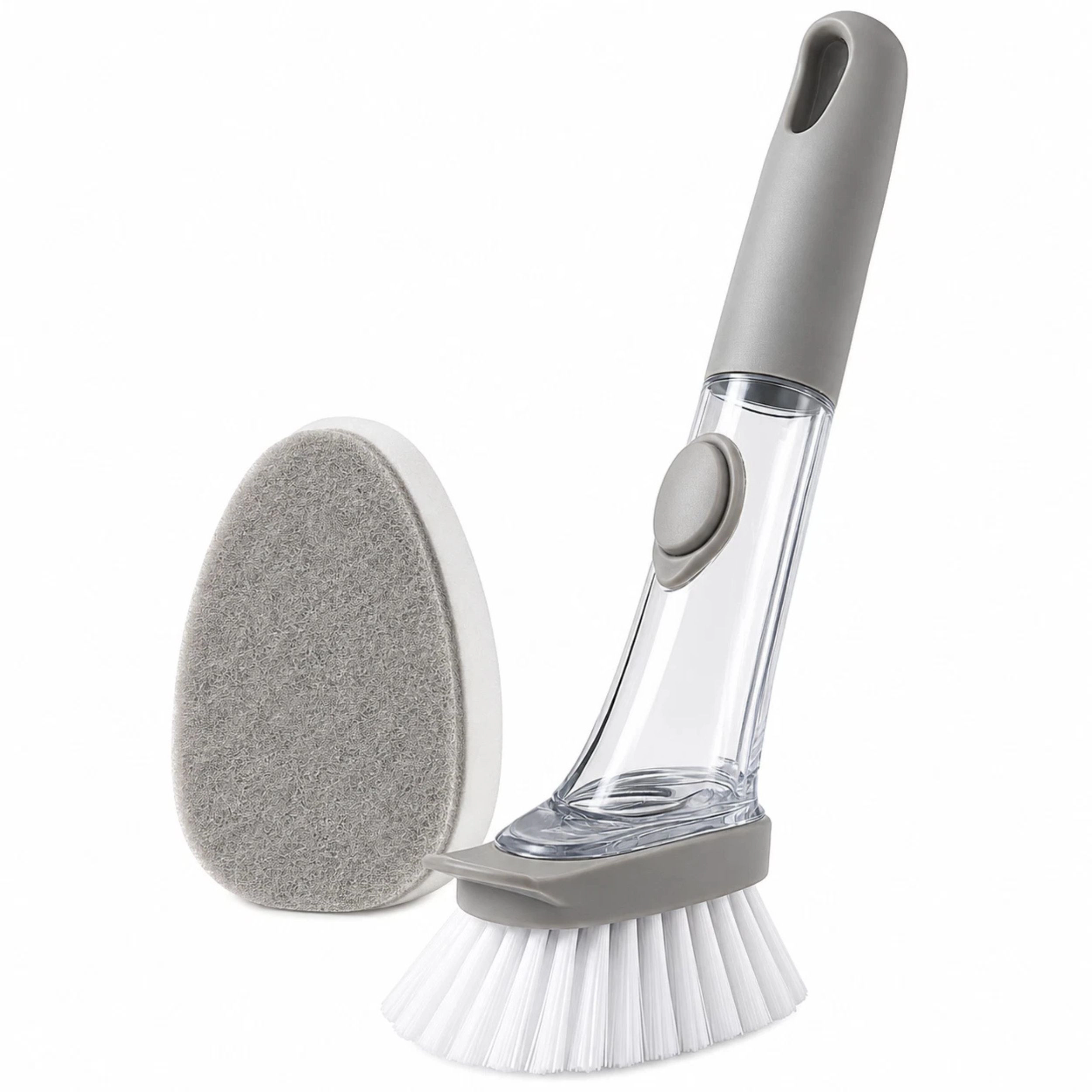 Home Collection 2-in-1 Soap Dispensing Dish Brush with Refill Heads