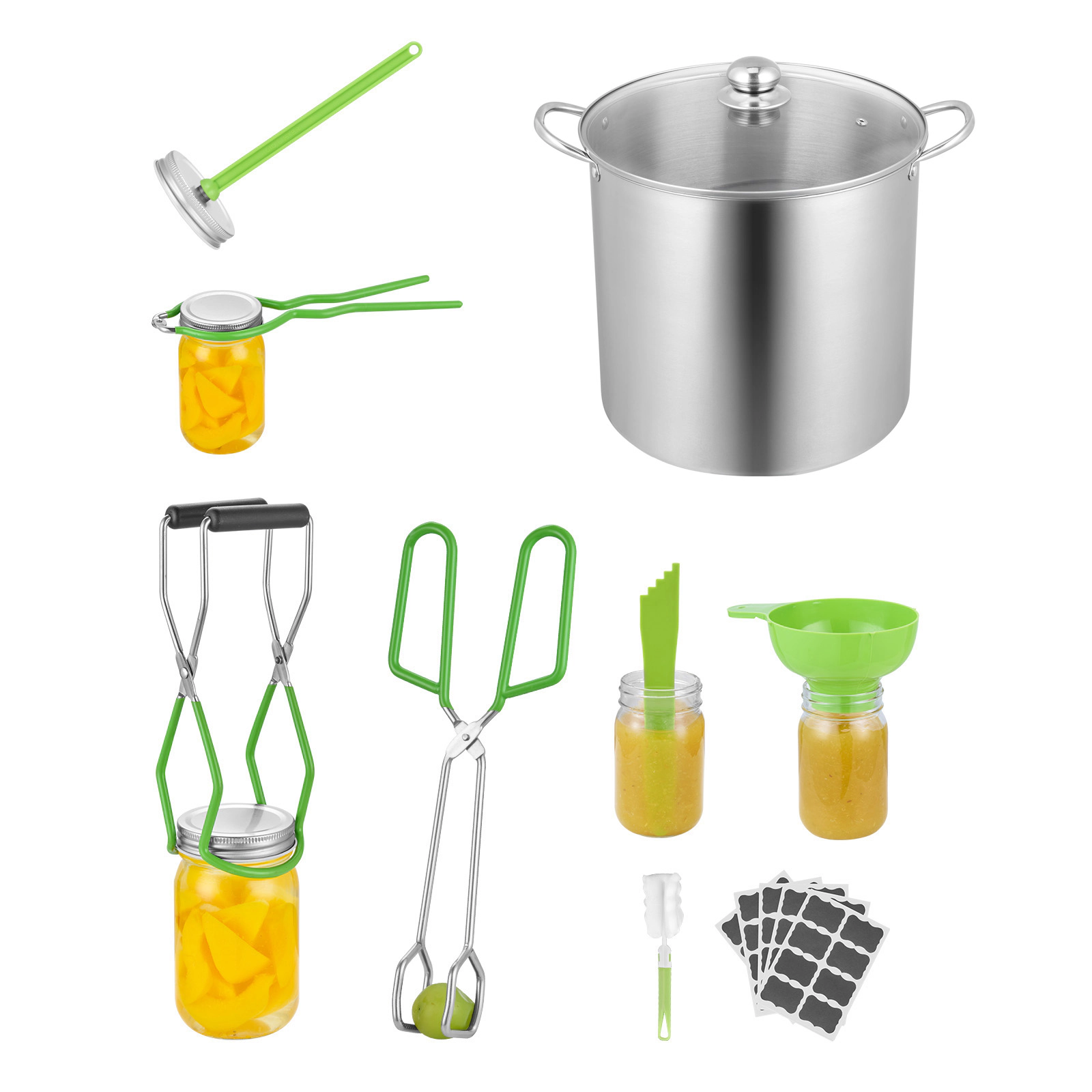 HONGGE Canning Supplies Starter Kit Stainless Steel Water Bath Canning Kit for Beginners Canning Tools Set: Pot Rack
