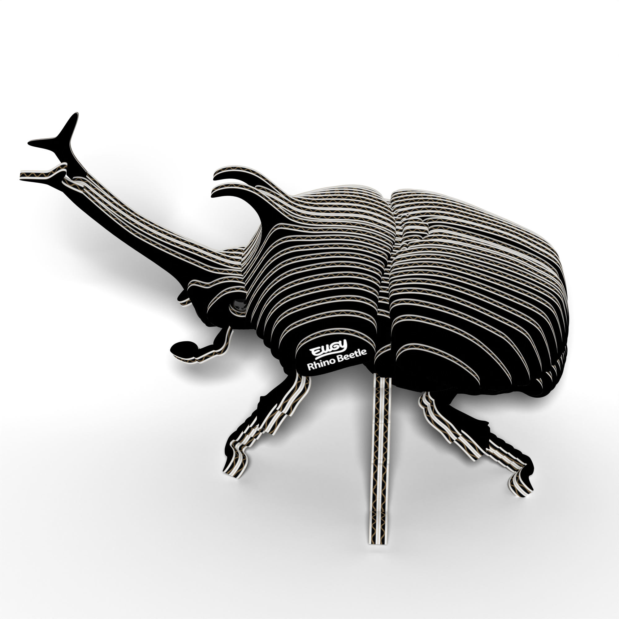 EUGY Rhino Beetle 3D Puzzle - contains 34 puzzle pieces