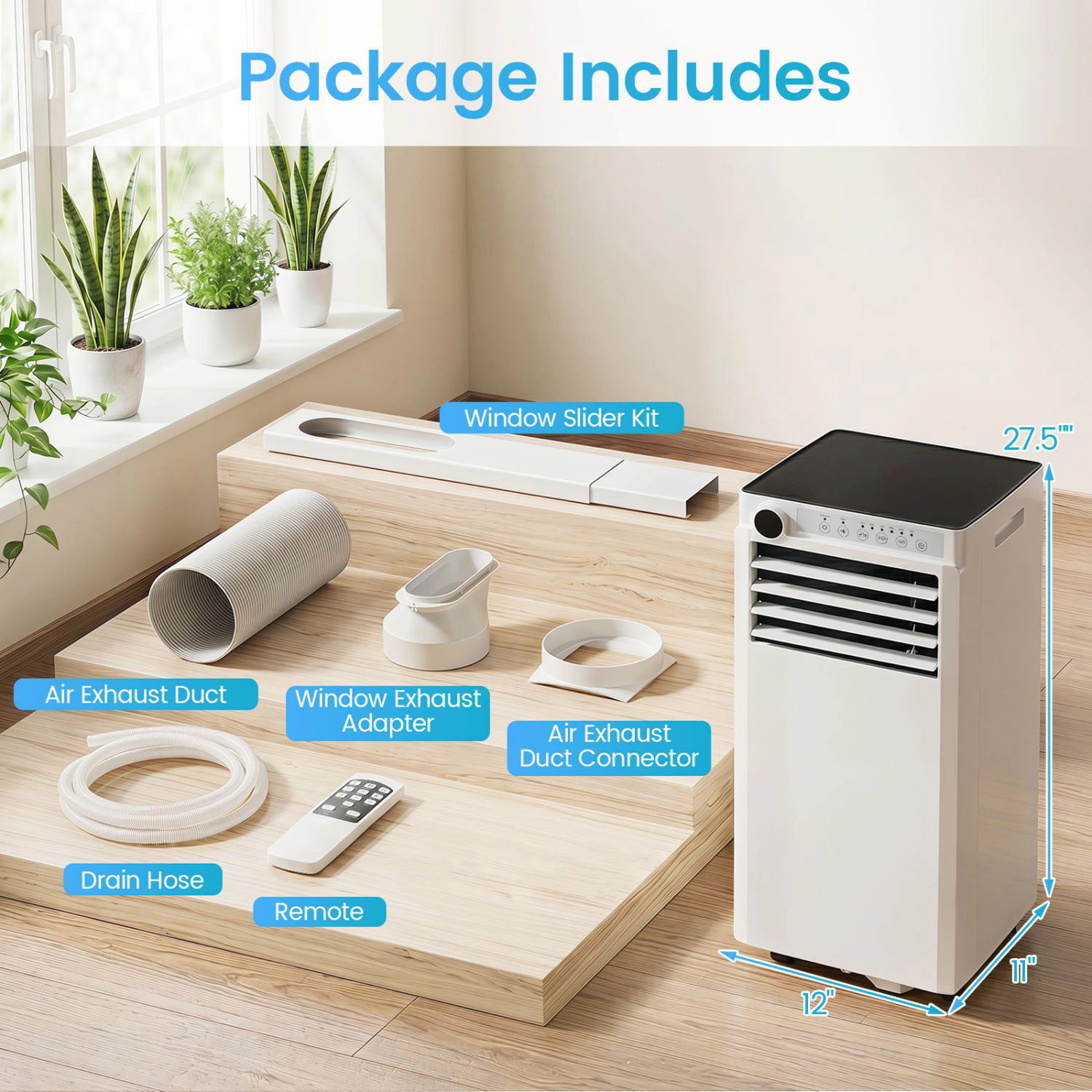 SlickBlue Unisex Portable 8000 BTU Air Conditioner