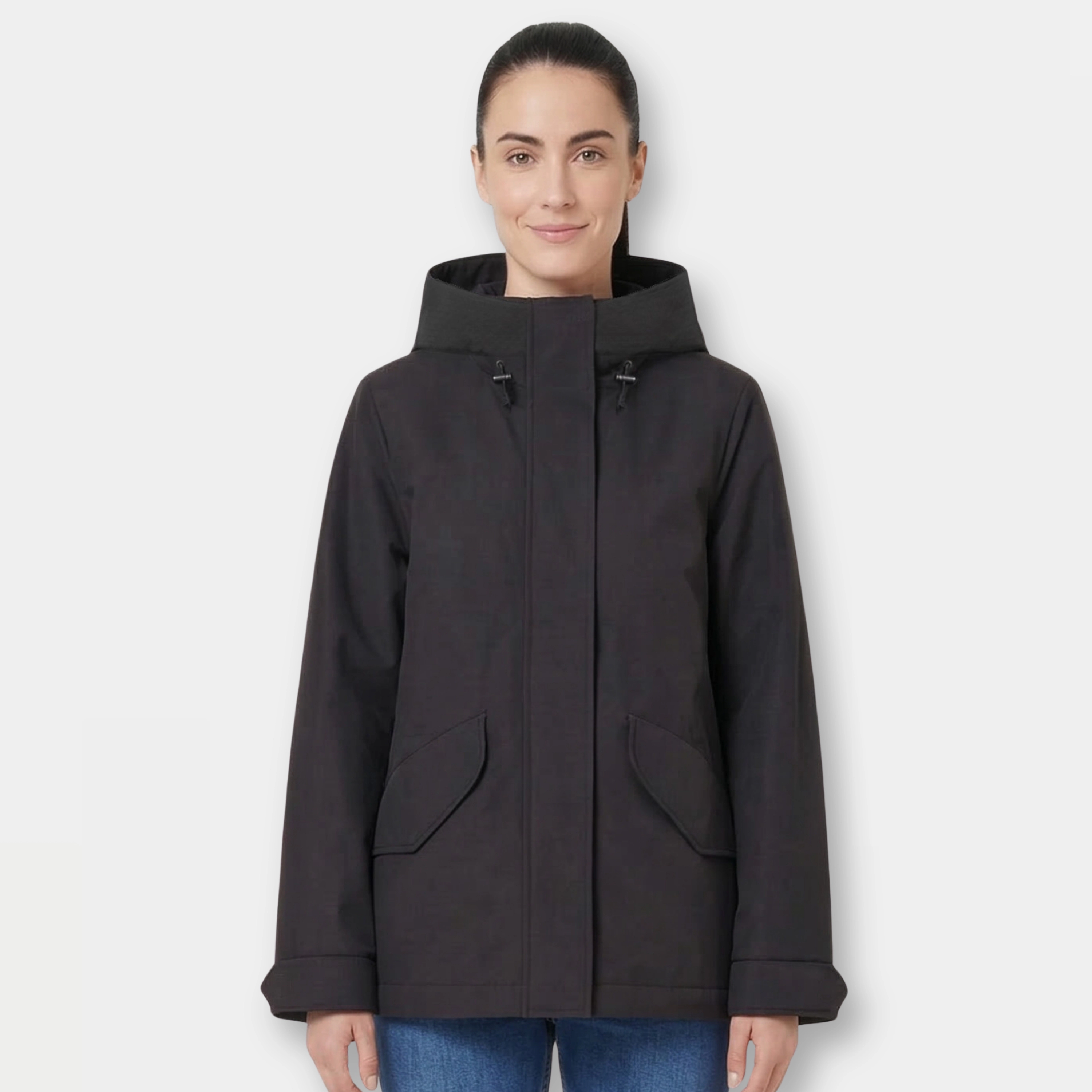 Rokka&Rolla Womens Stand Collar Trench Coat Windbreaker