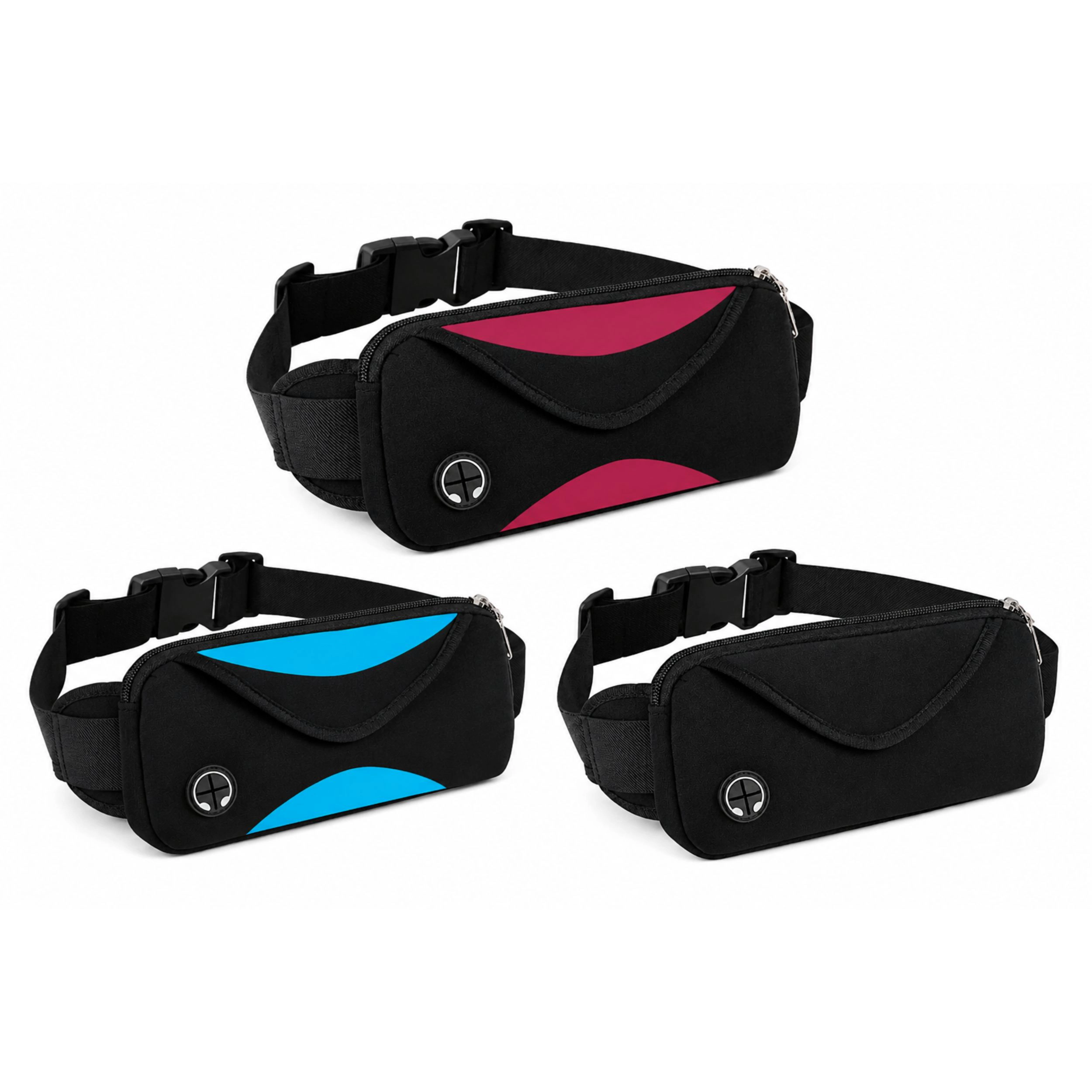 Home Collection Adjustable Running Belt Water Resistant Waist Pack Fanny Bag