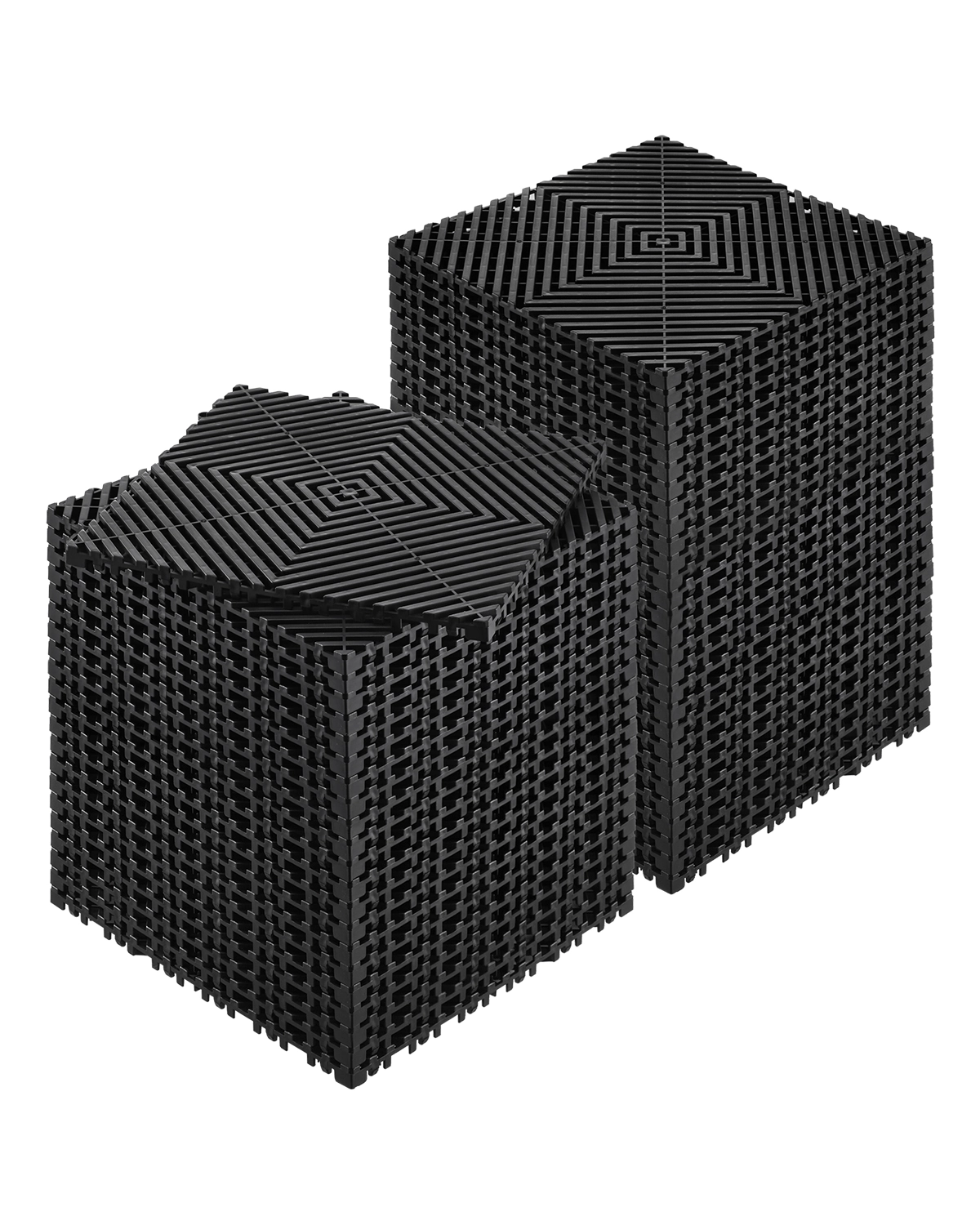 HONGGE Interlocking Drainage Mat Modular Interlocking Cushion Splicing Drainage Mats Non-Slip PP Drainage Floor Tile