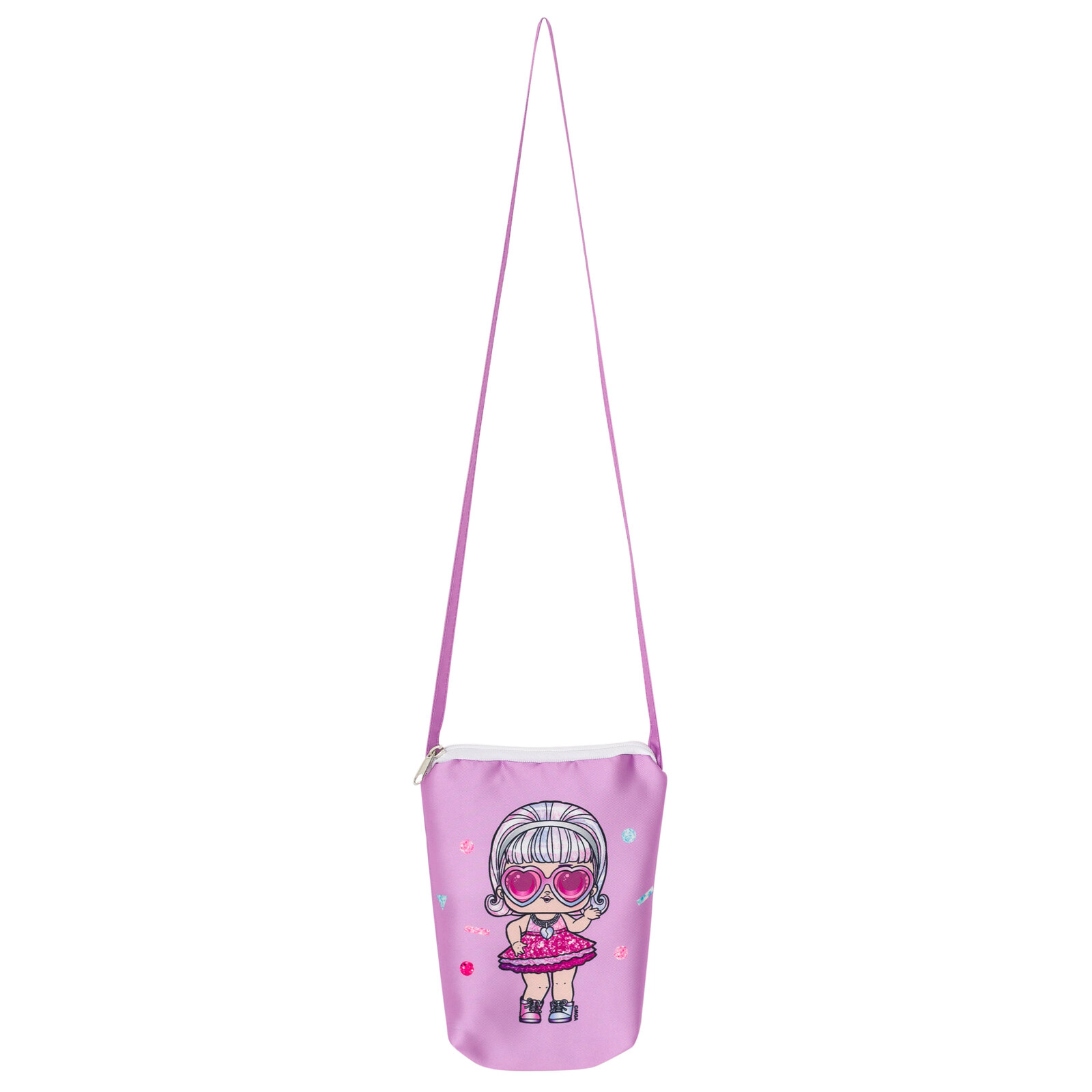 L.O.L. Surprise! Girls' T-Shirt and Satin Skirt Set with Bag