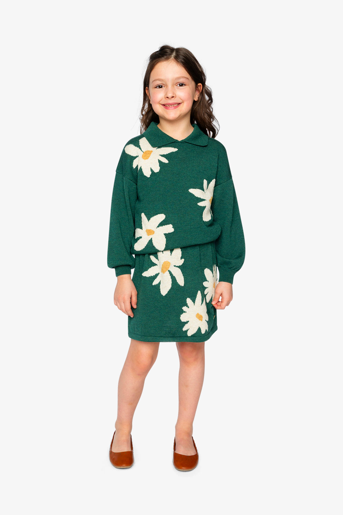 Deux par Girls Daisy Jacquard Knitted Skirt