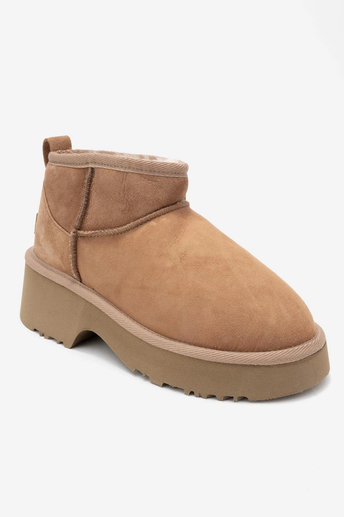 Forever & Always Womens Ary Leather Platform Boots