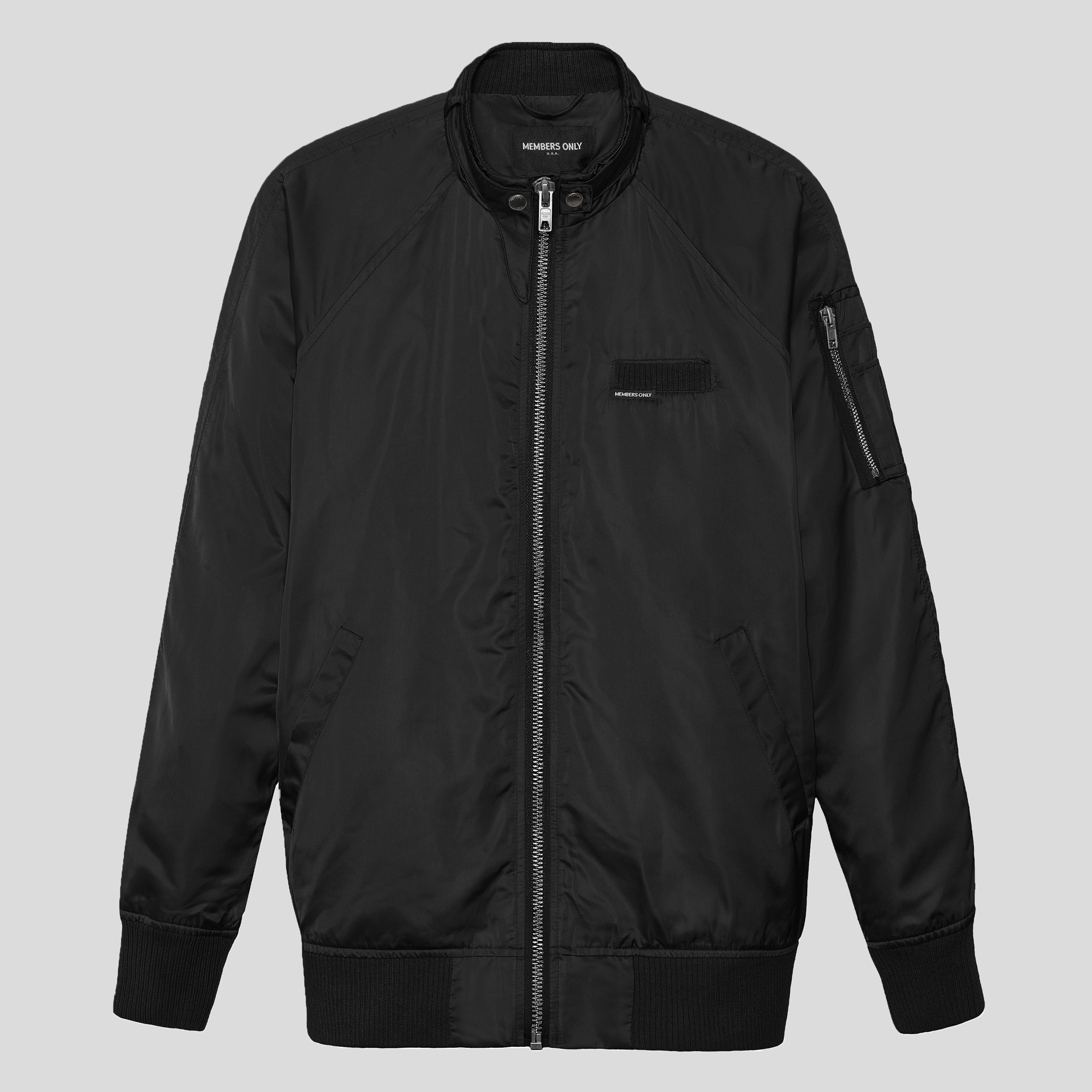 Members Only Women's Satin Bomber Jacket