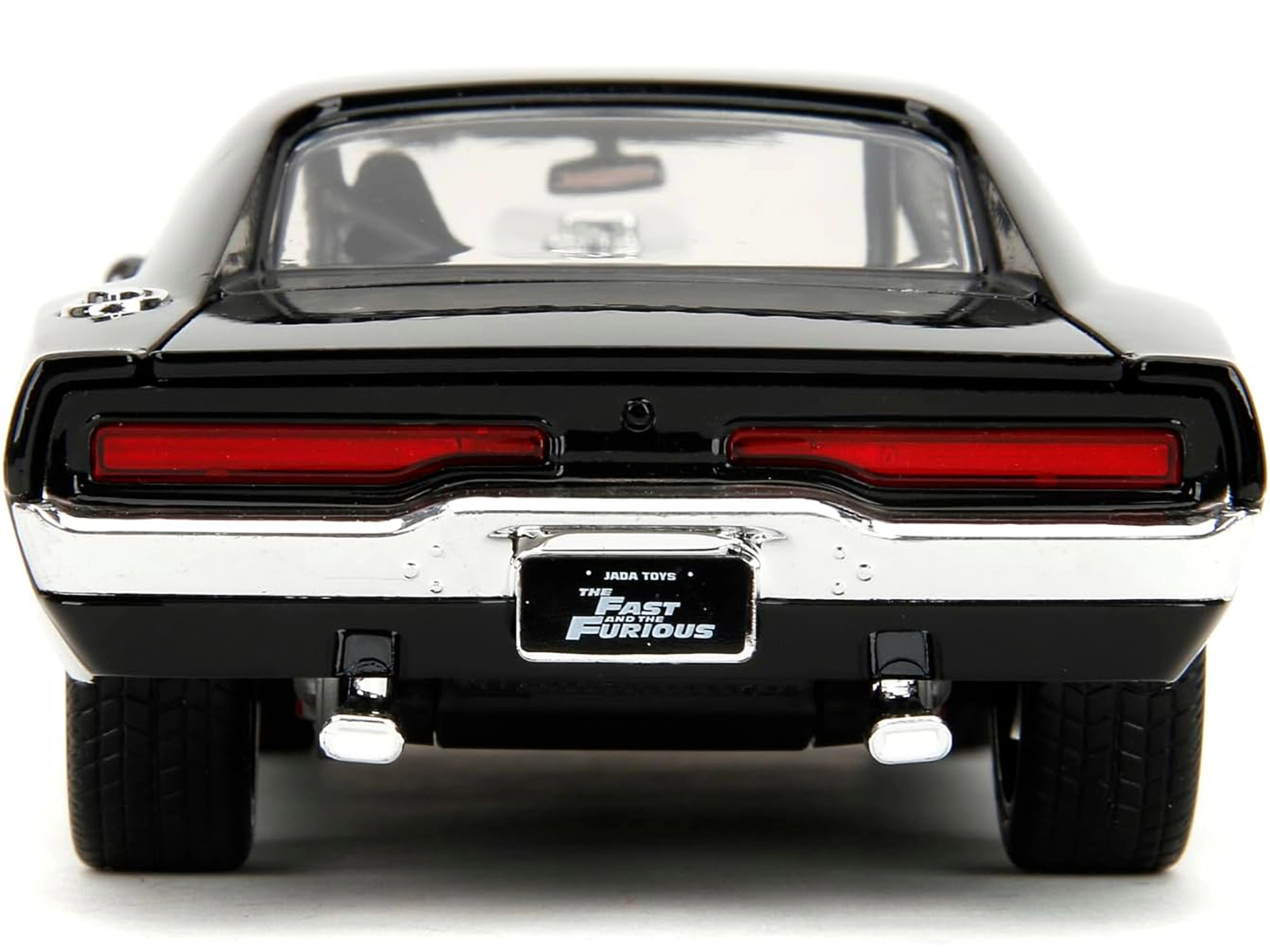 Jada Dodge Charger R/T Black with Dom Diecast Figure "Fast & Furious" (2009) Movie "Hollywood Rides" Series