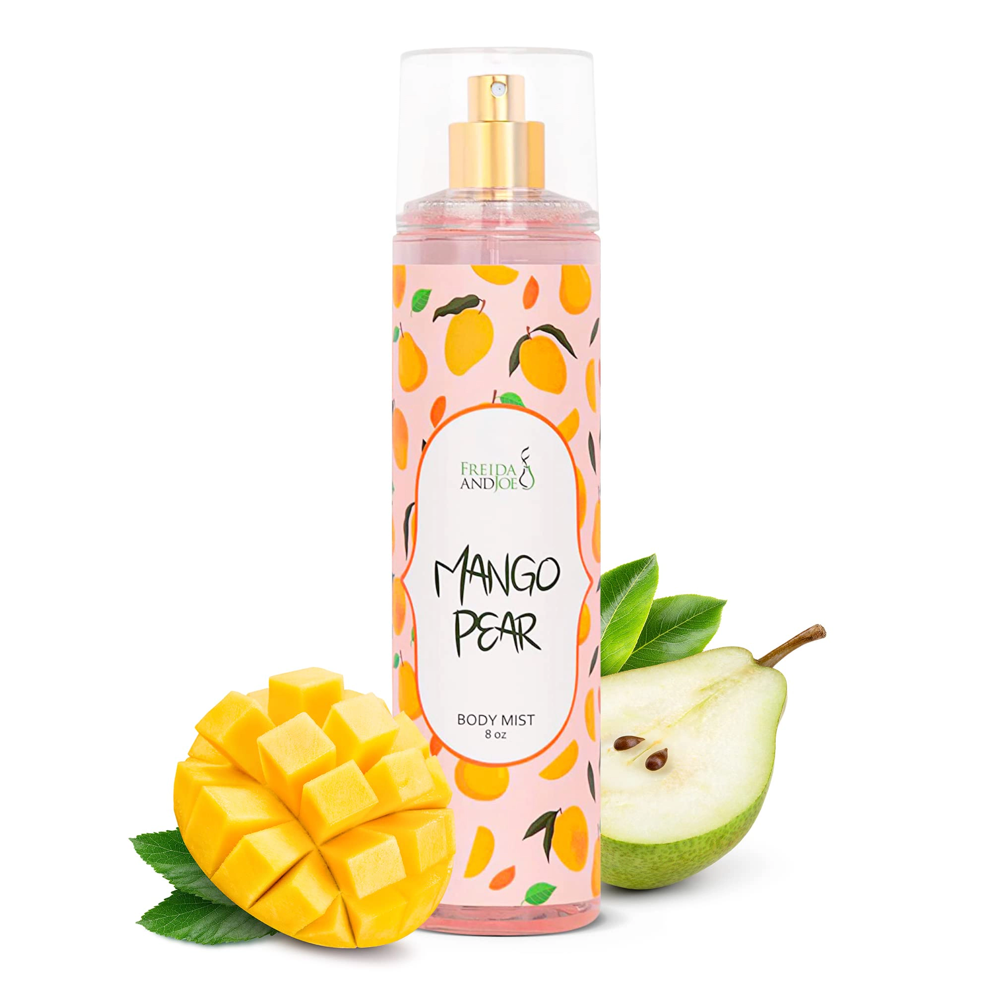 Freida & Joe Mango Pear Fine Fragrance Body Mist In 8oz Spray Bottle