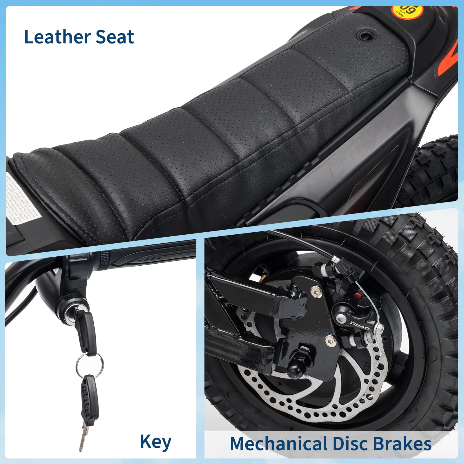 24V Kids Dirt Bike, Ride-On Off-Road Motorcycle with Twist Grip Throttle, 350W Motor, 13.67MPH