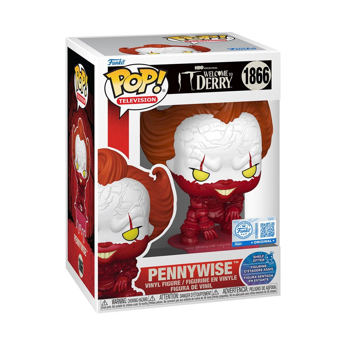 Funko Pop! Welcome to Derry: Blood Pennywise #1866 Shelf sitter