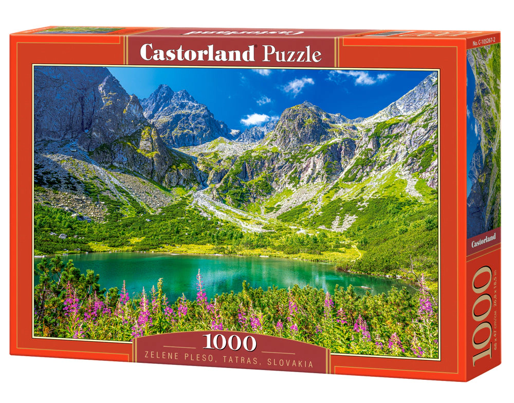 CASTORLAND 1000 Piece Jigsaw Puzzles, Zelene Pleso, Tatras, Slovakia, Mountains landscape, Nature puzzles, C-105267-2